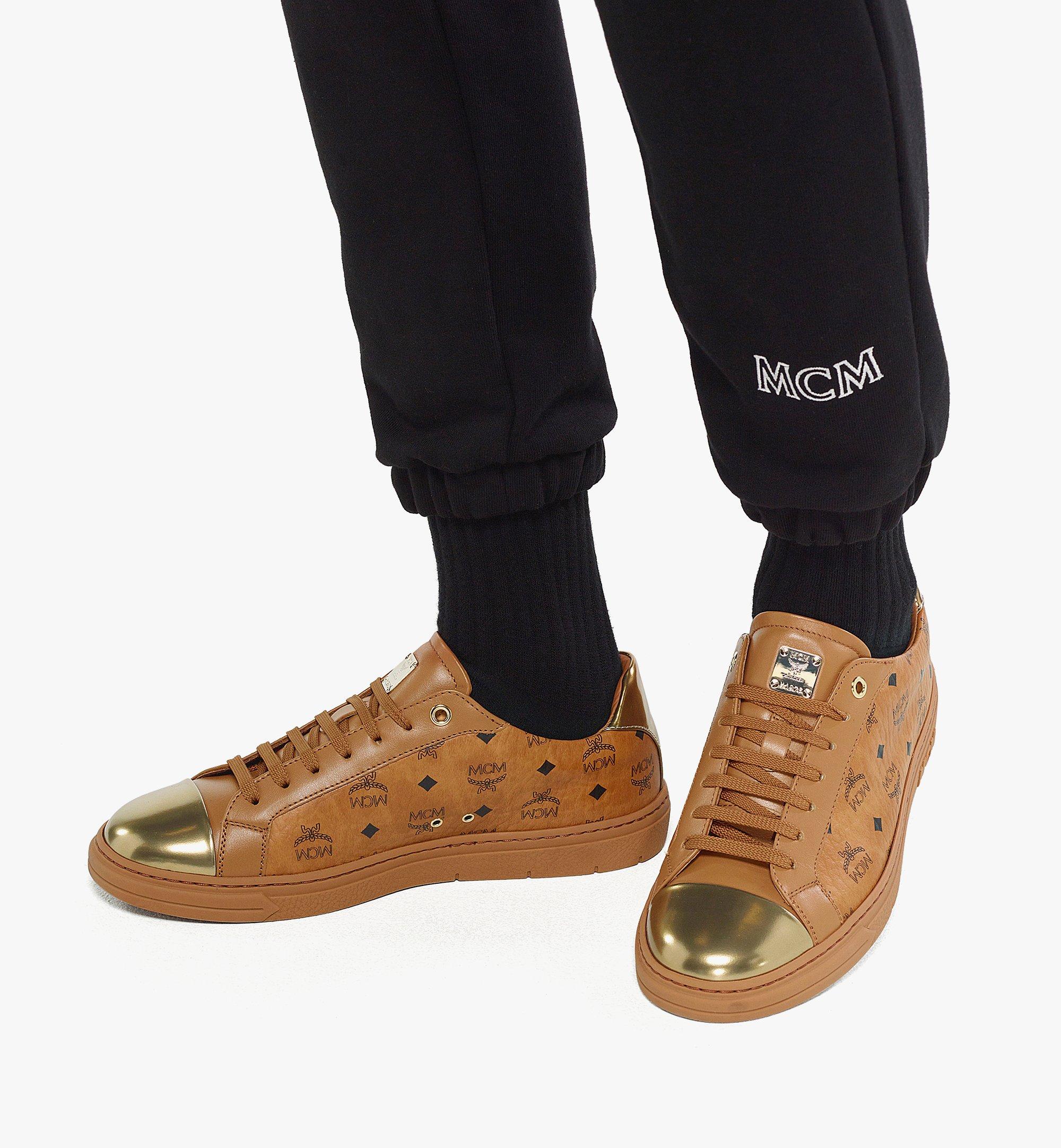 Mcm on sale sneaker gold