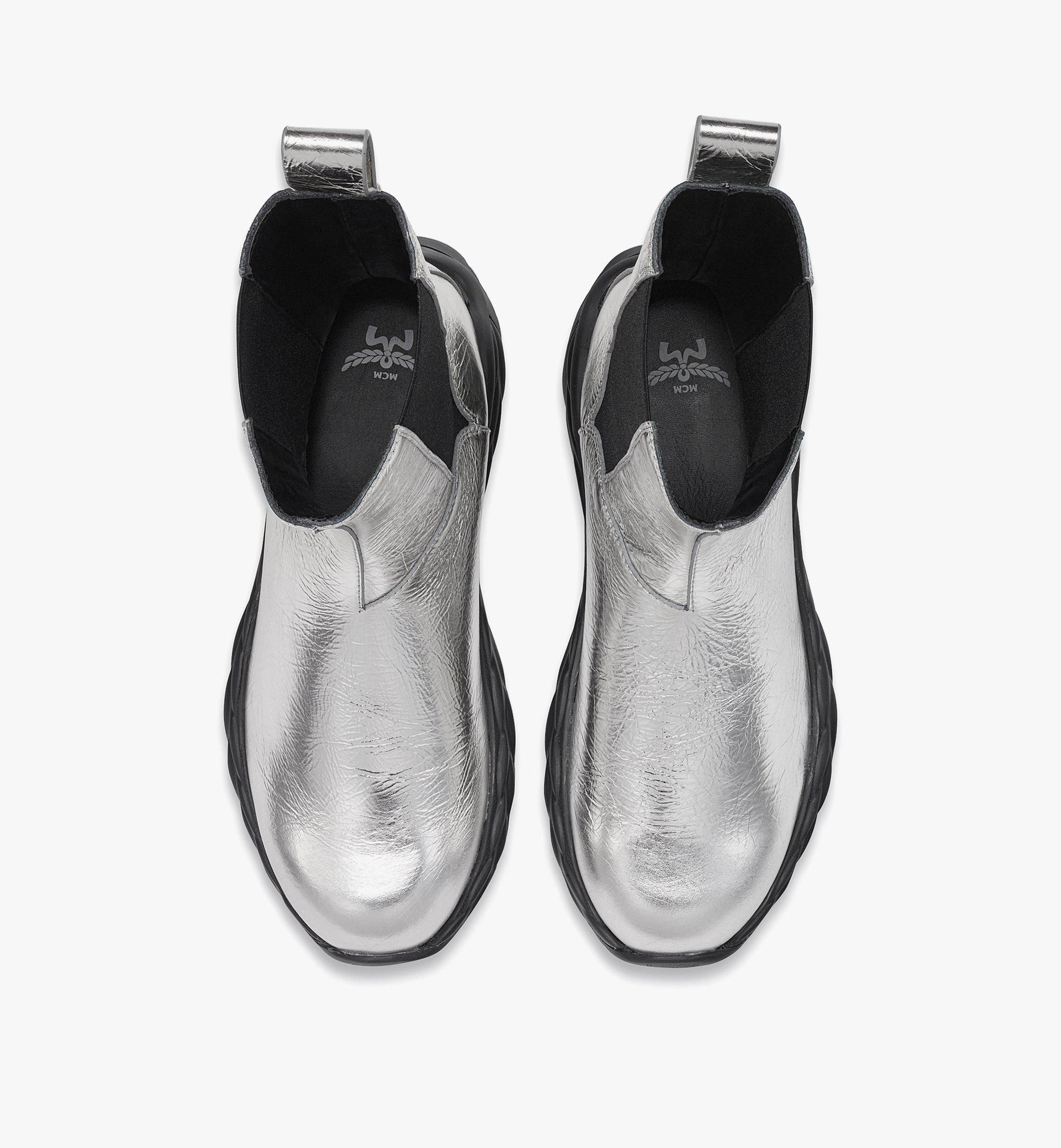 MCM Stiefel Skywander aus Kalbsleder in Metallic-Optik Silver MESEAAH03SV035 Noch mehr sehen 4