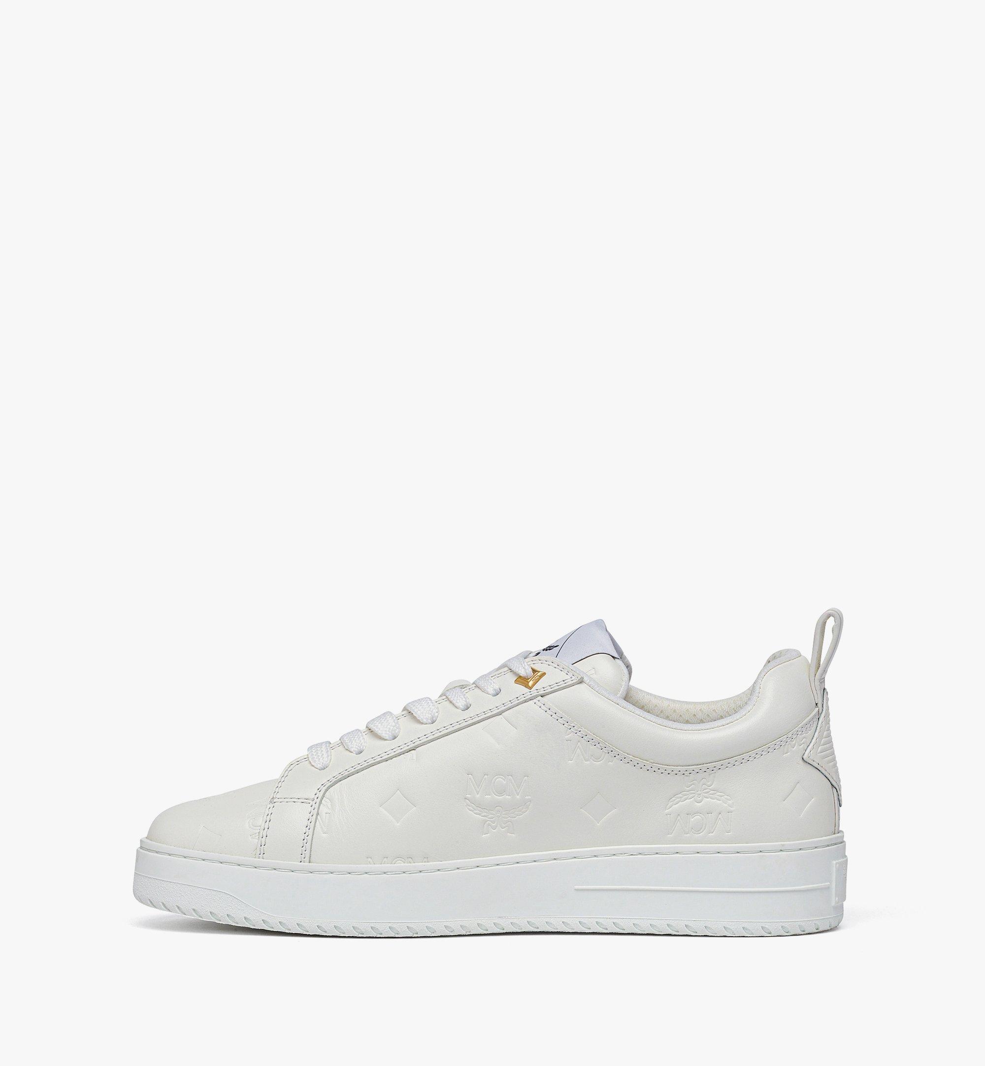 MCM Neo Terrain Lo Sneakers in Monogram Leather White MESEAAJ02WG037 Alternate View 1