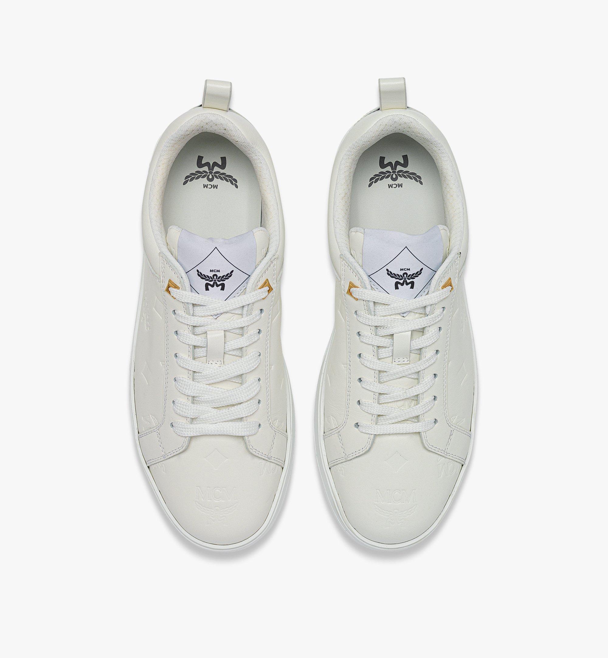 MCM Neo Terrain Lo Sneakers in Monogram Leather White MESEAAJ02WG037 Alternate View 4