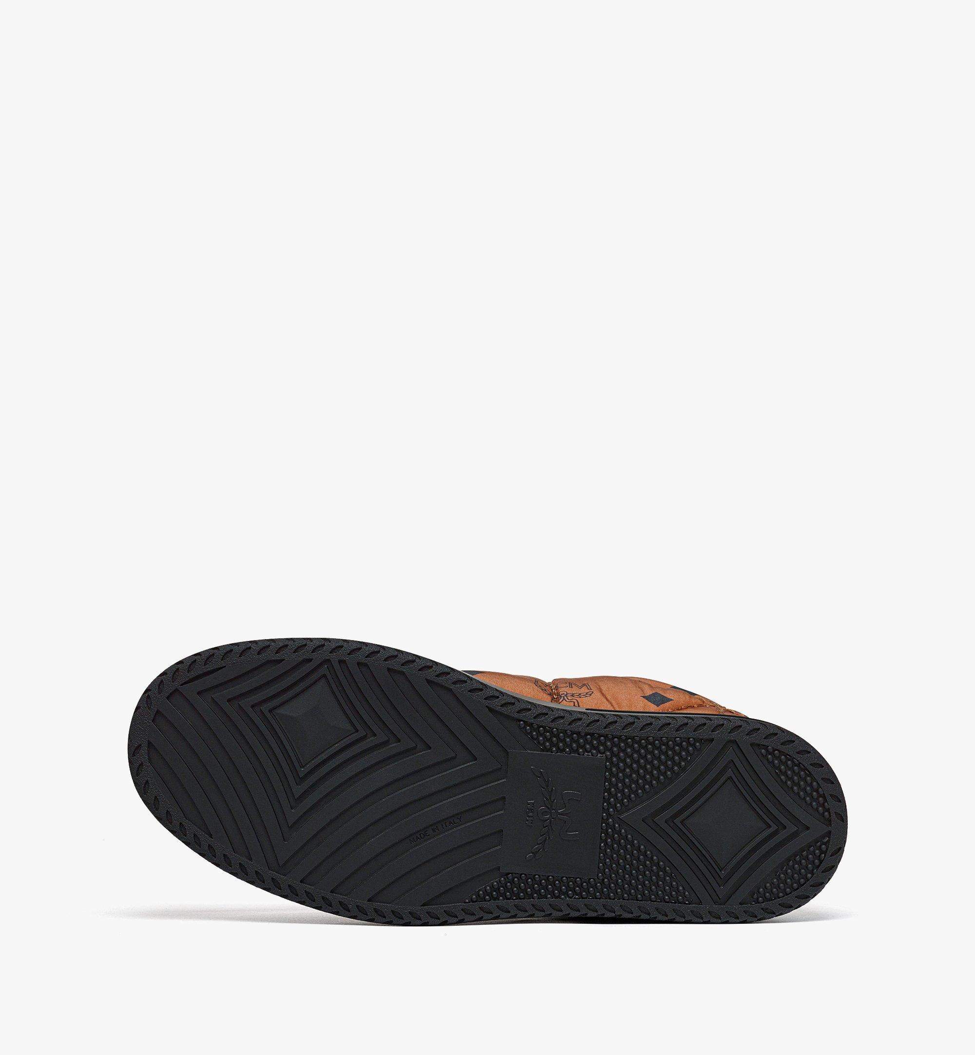 MCM Neo Terrain Lo Sneakers in Quilted Monogram Nylon Cognac MESEAAJ07CO038 Alternate View 3