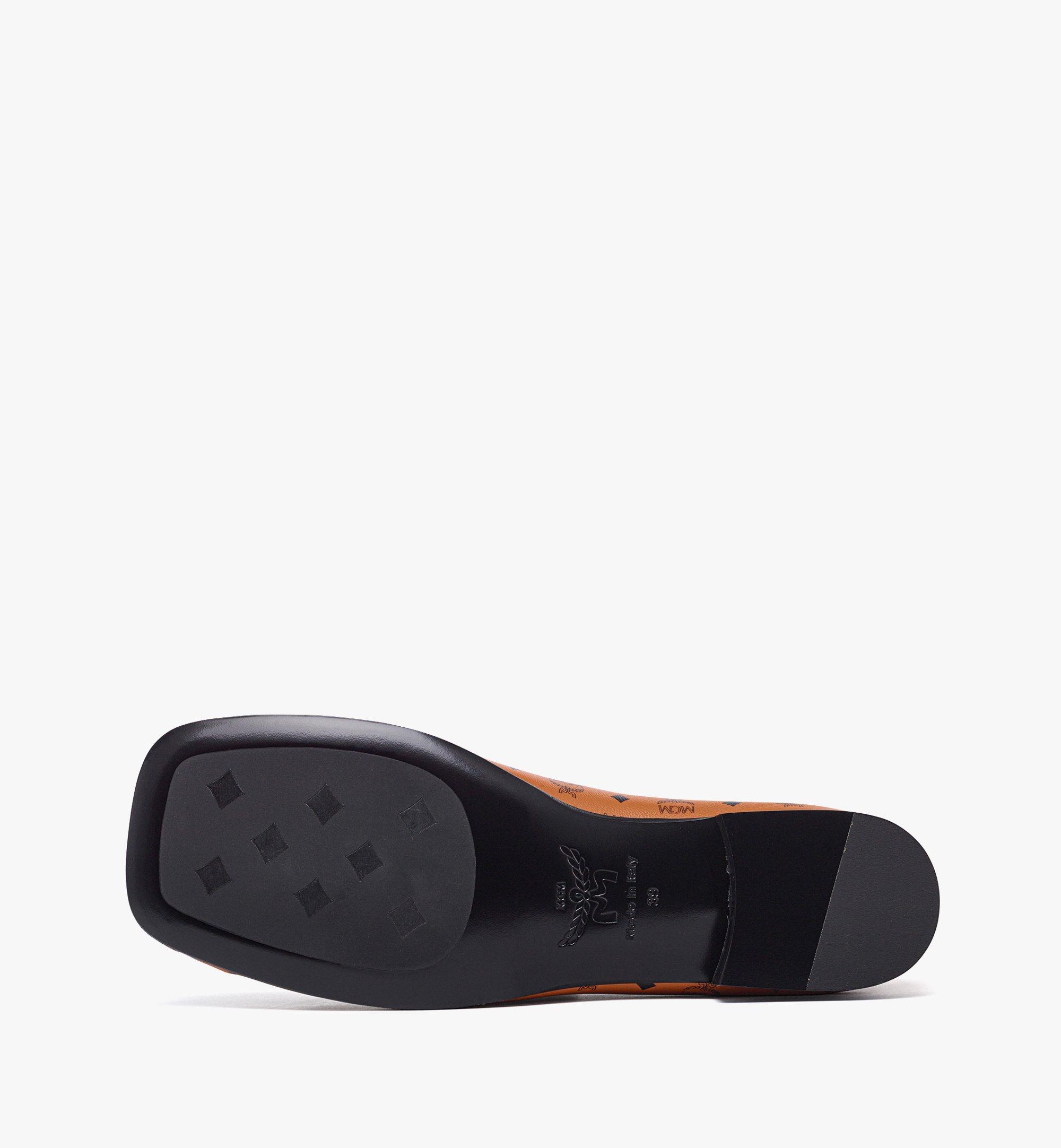 MCM Mocassin monogrammé en cuir d’agneau Cognac MESEAMM07CO039 Plus de photos 3