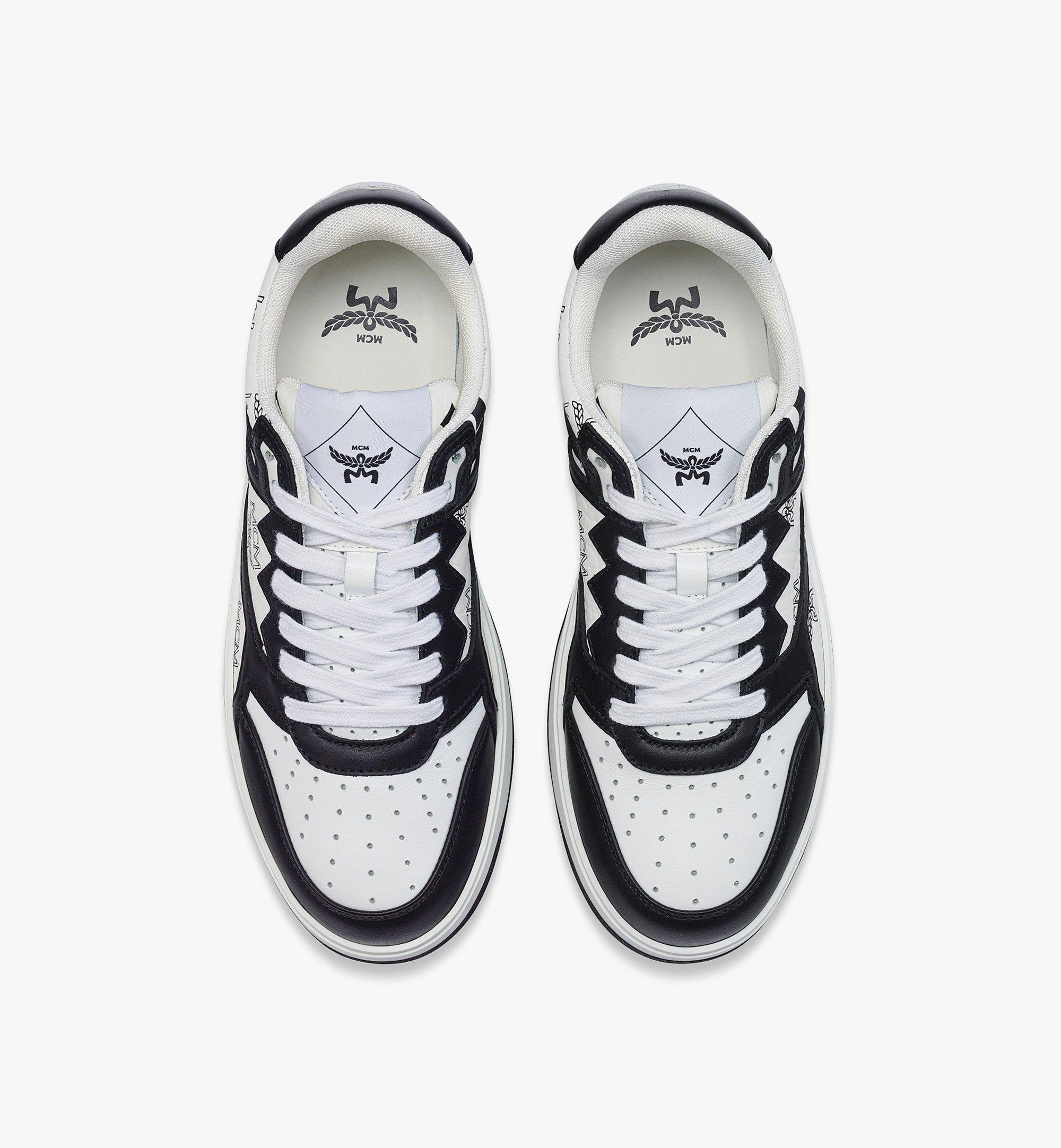 Black mcm sneakers hotsell