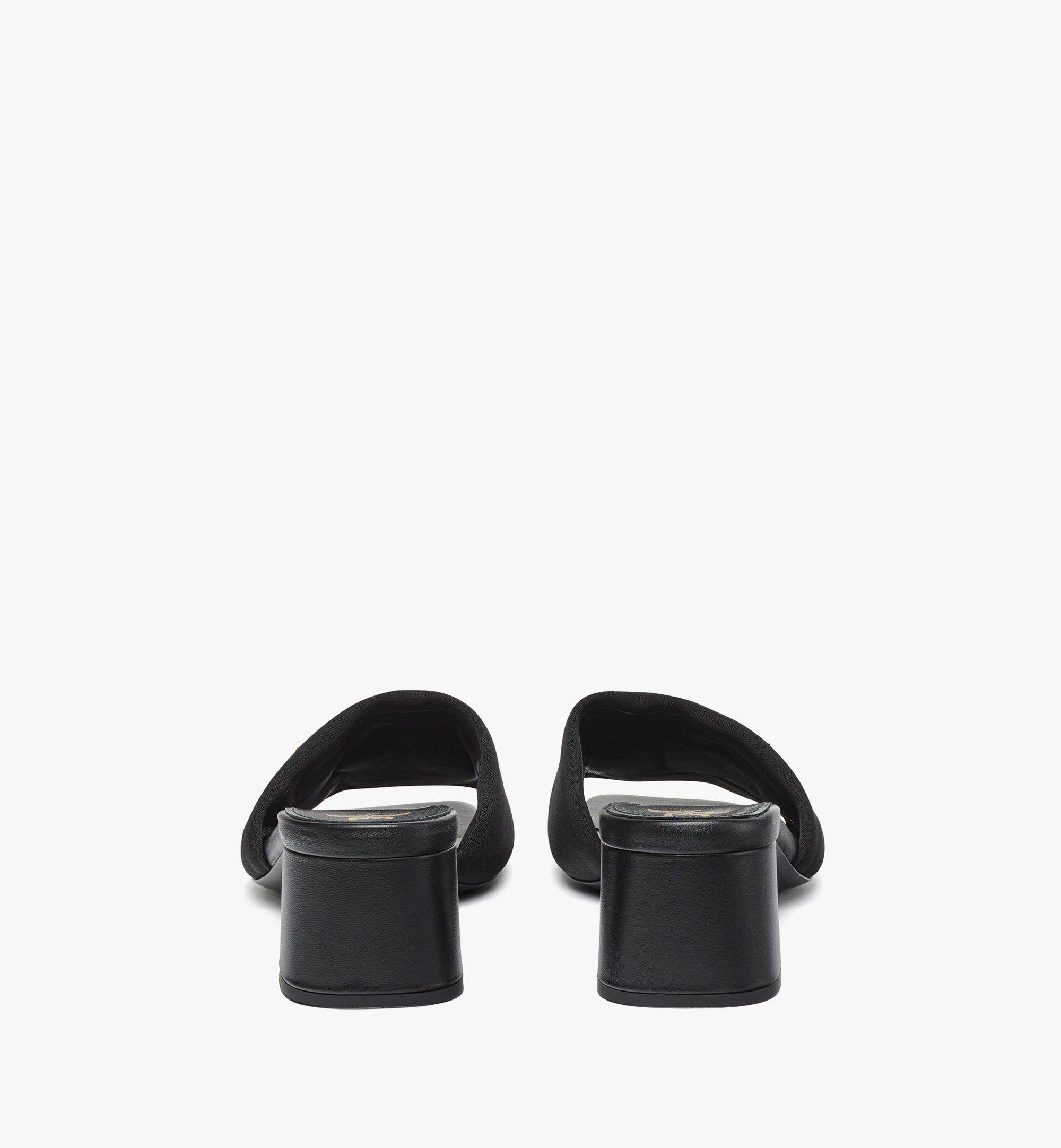 41 IT Strass Logo Heel Sandals Black | MCM ®US