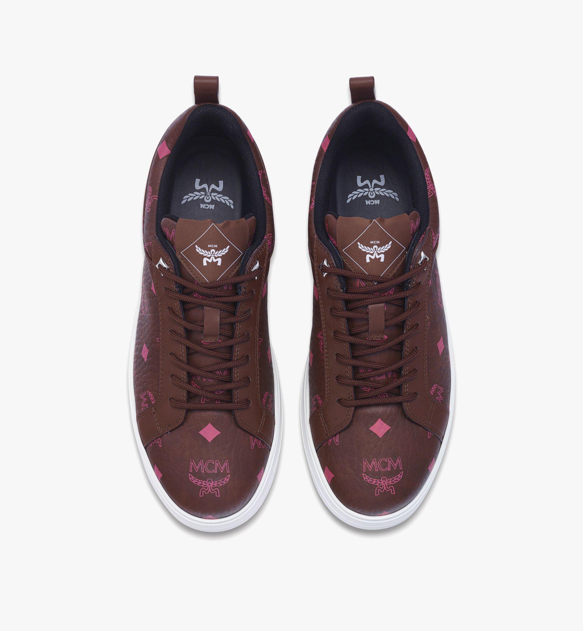 MCM Neo Terrain Sneakers in Visetos Brown MESFSAJ014B037 Alternate View 4