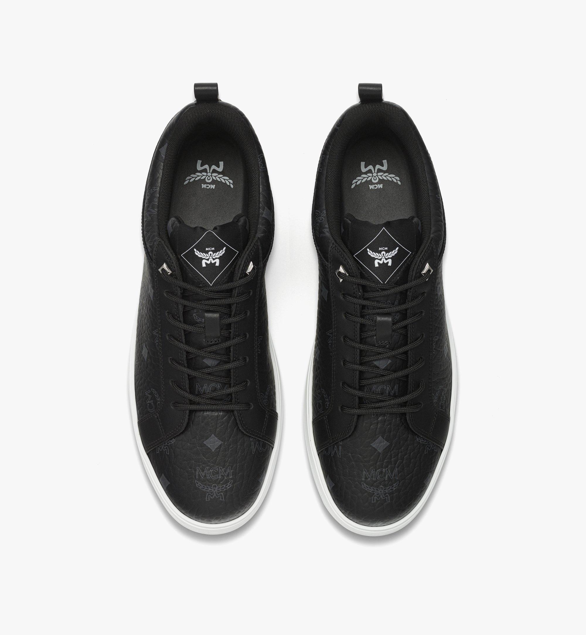 MCM Neo Terrain Sneakers in Visetos Black MESFSAJ01BK040 Alternate View 4