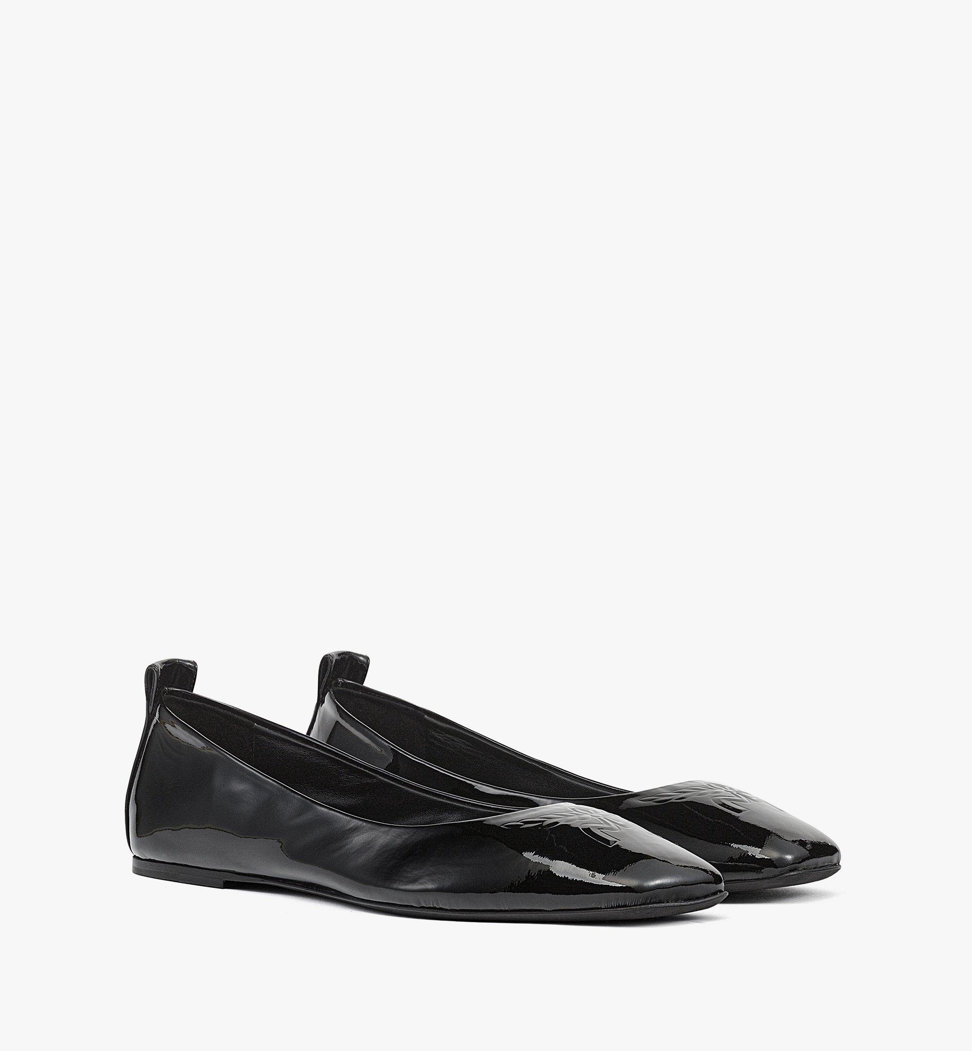 Ballerina Shoes in Patent Lamb Leather