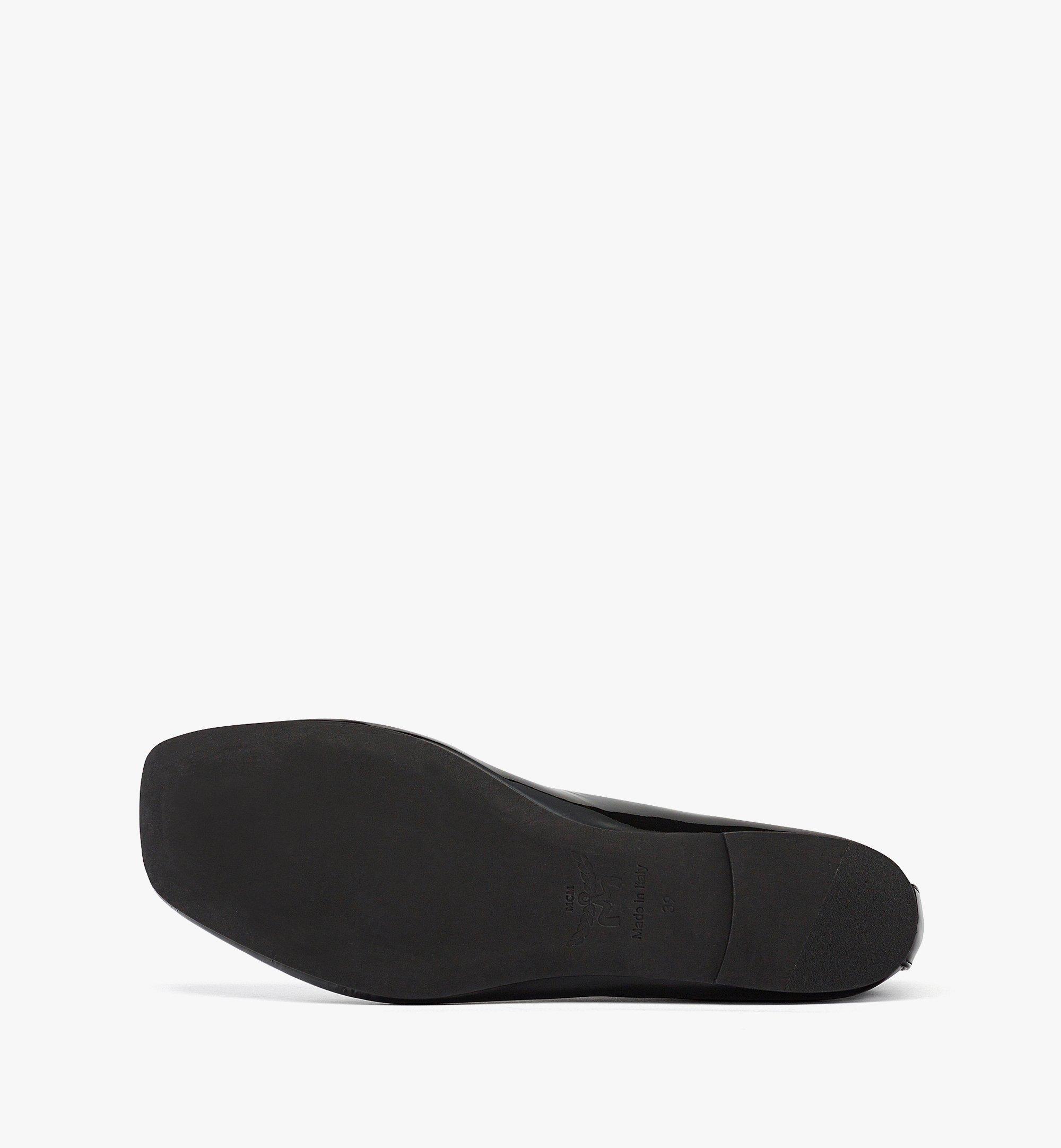 MCM Ballerines en cuir d’agneau verni Black MESFSMM03BK040 Plus de photos 3