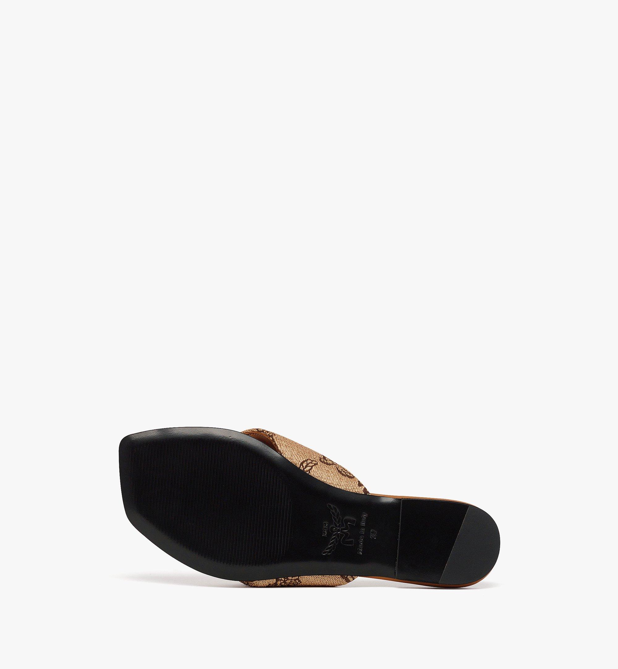 Flat Sandals Lauretos Raffia Jacquard