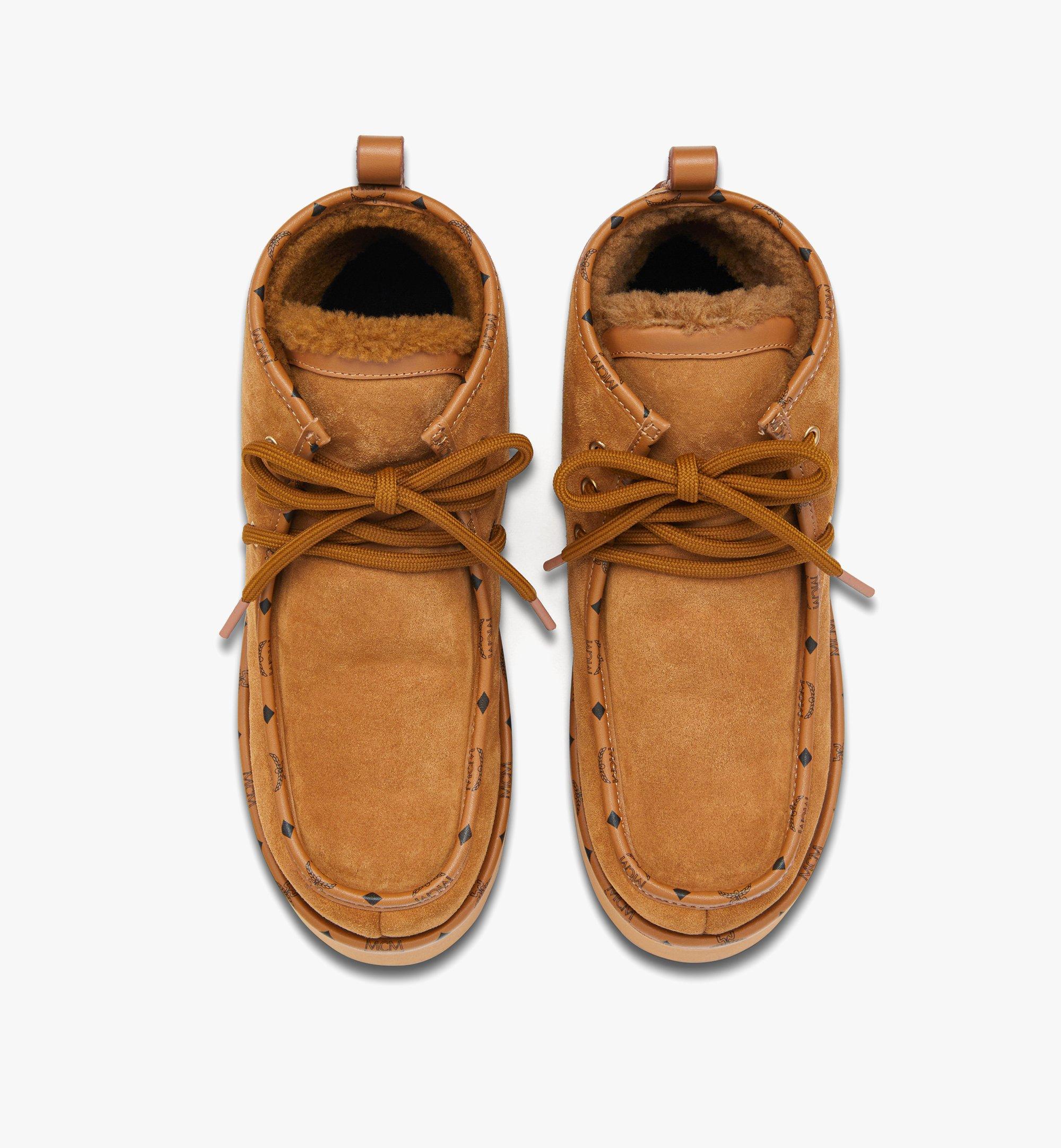 Platform Boots Calfskin Suede Leather