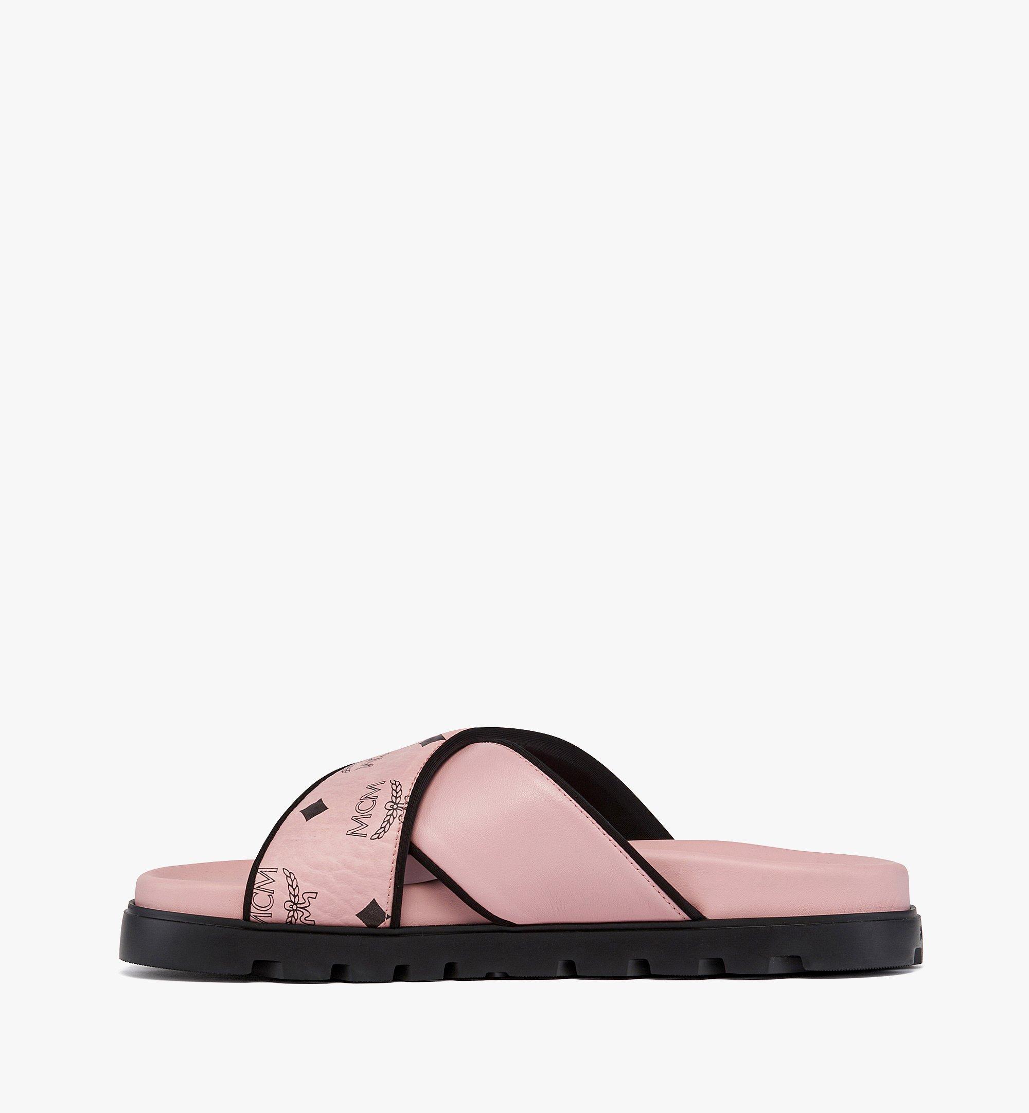 Cross Sandal Visetos Leather Mix