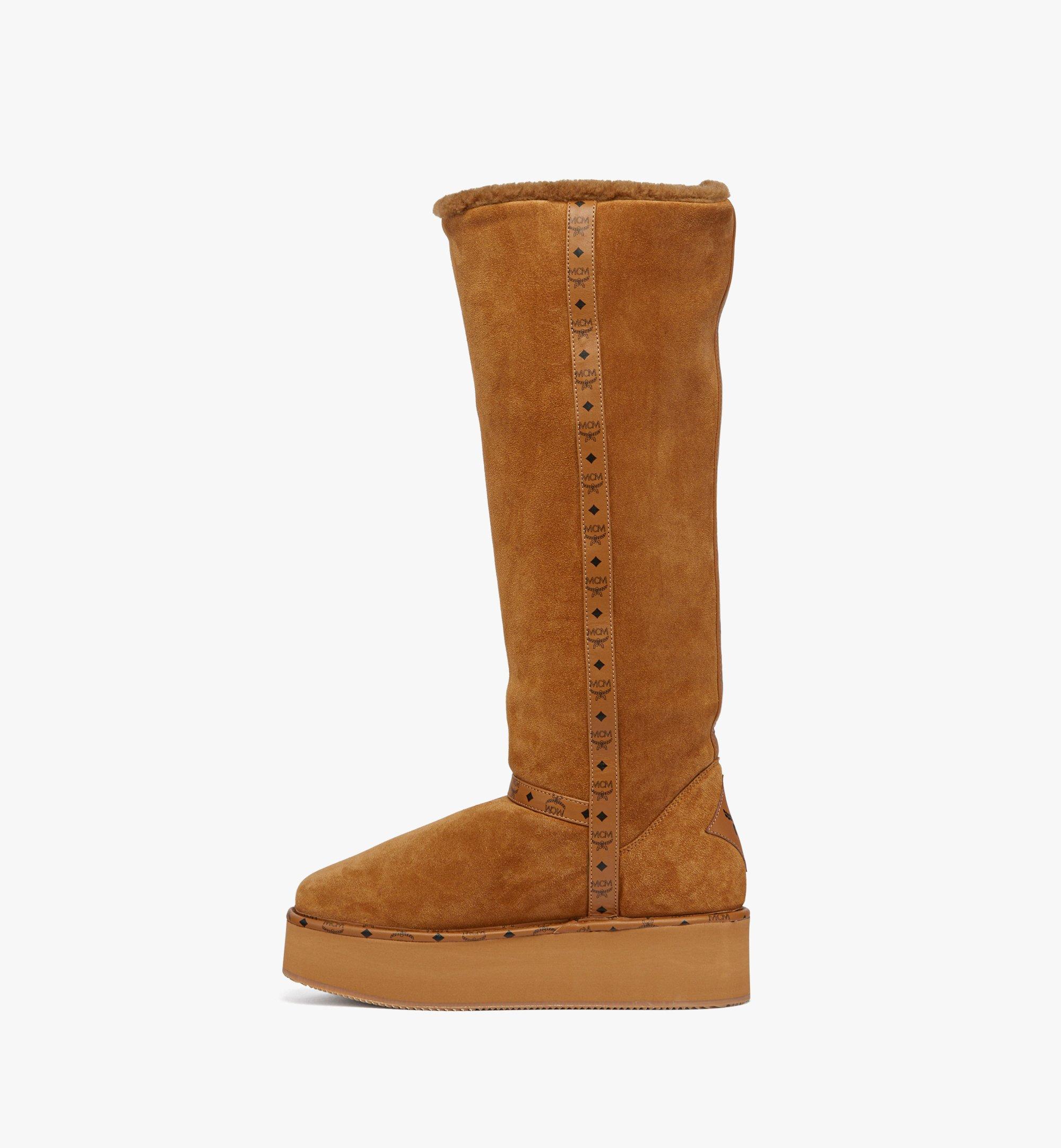 Boots Calfskin Suede Leather