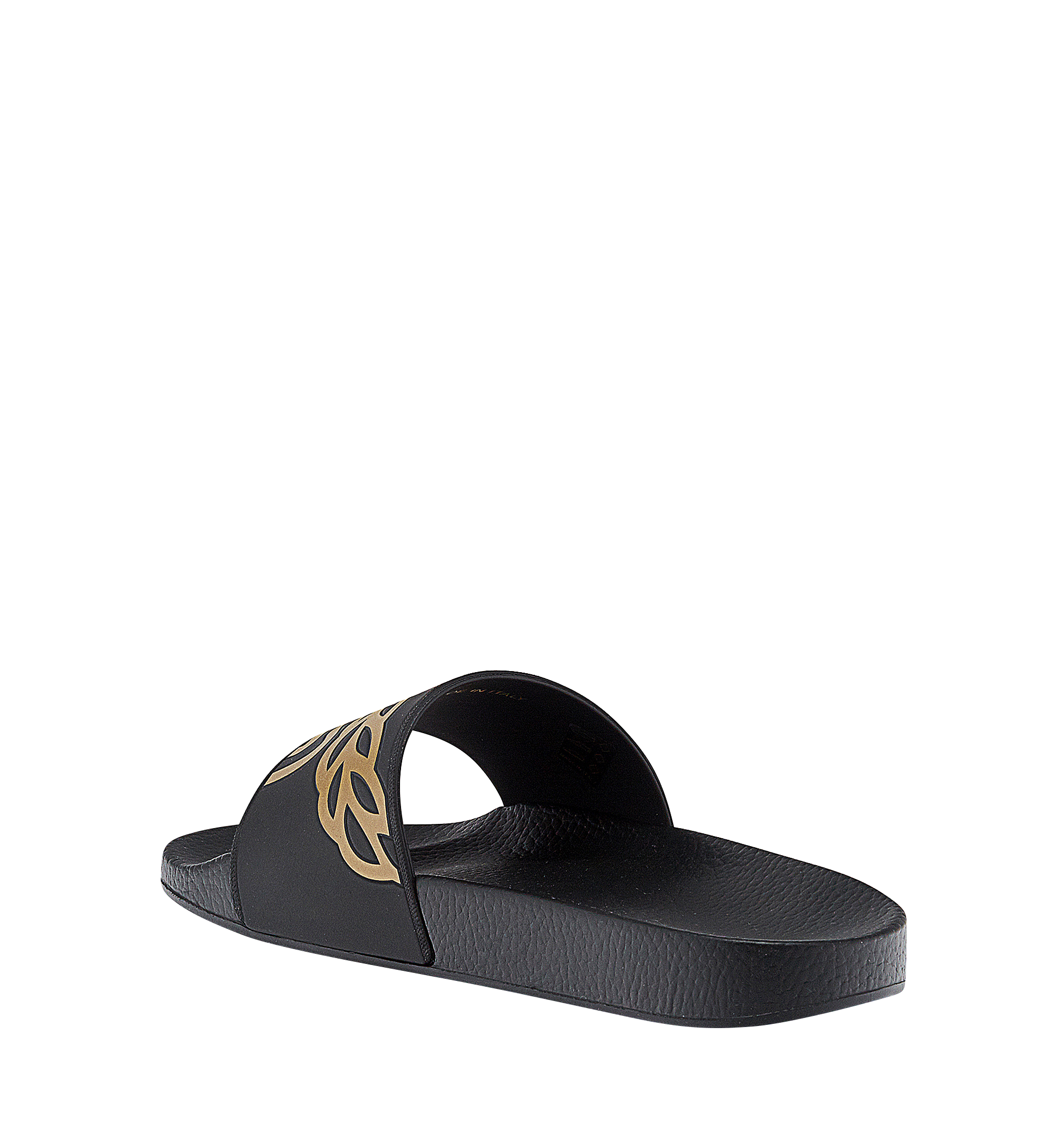 MCM Claquettes en caoutchouc pour homme Black MEX7AMM01BK045 Plus de photos 2