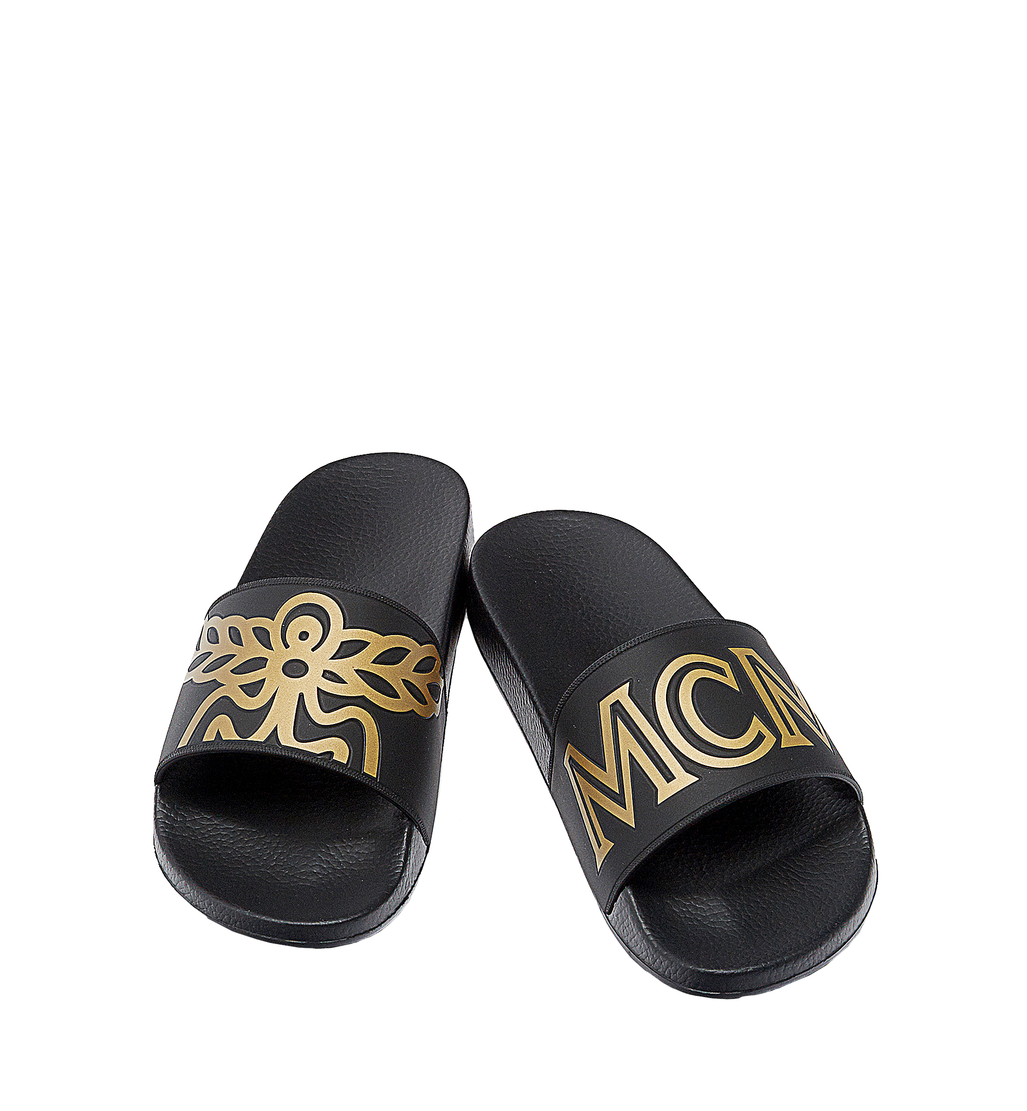 MCM Claquettes en caoutchouc pour homme Black MEX7AMM01BK045 Plus de photos 3