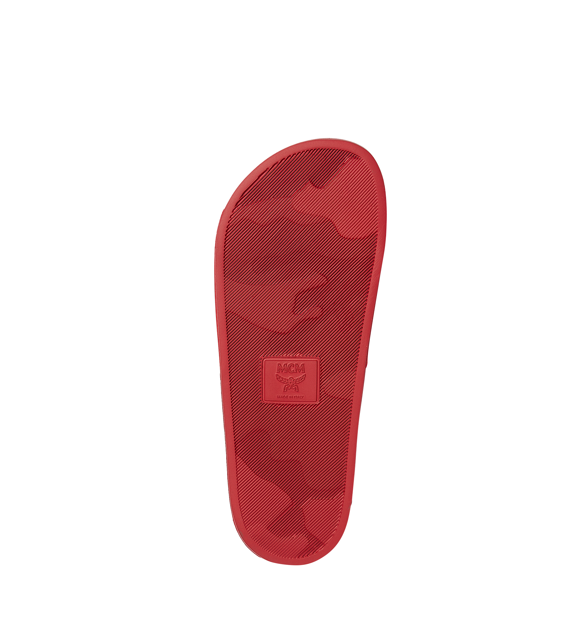 MCM Claquettes en caoutchouc pour homme Red MEX7AMM01RU042 Plus de photos 5