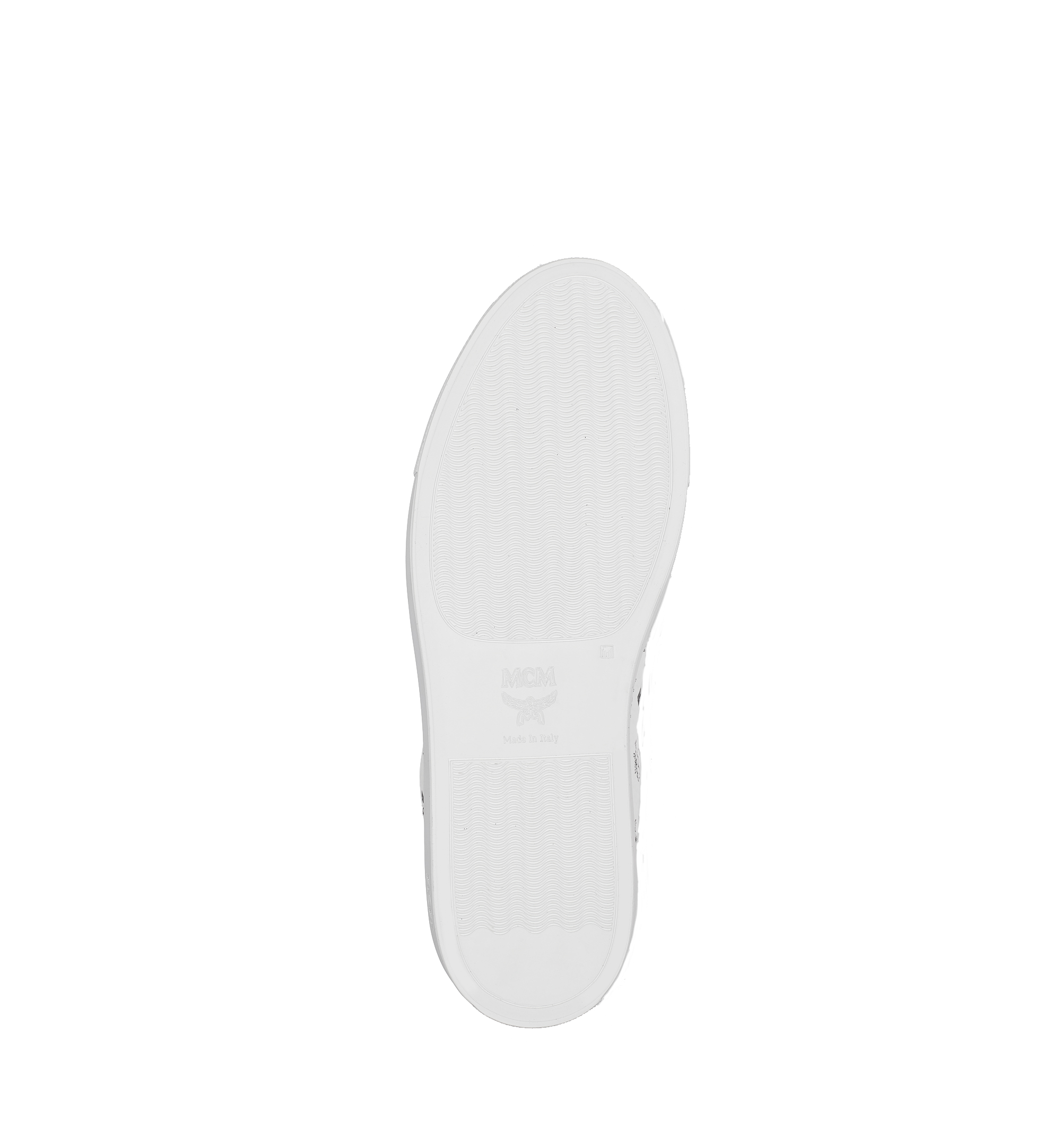 MCM Baskets montantes Turnlock en Visetos pour homme White MEX7AMM02WT046 Plus de photos 3