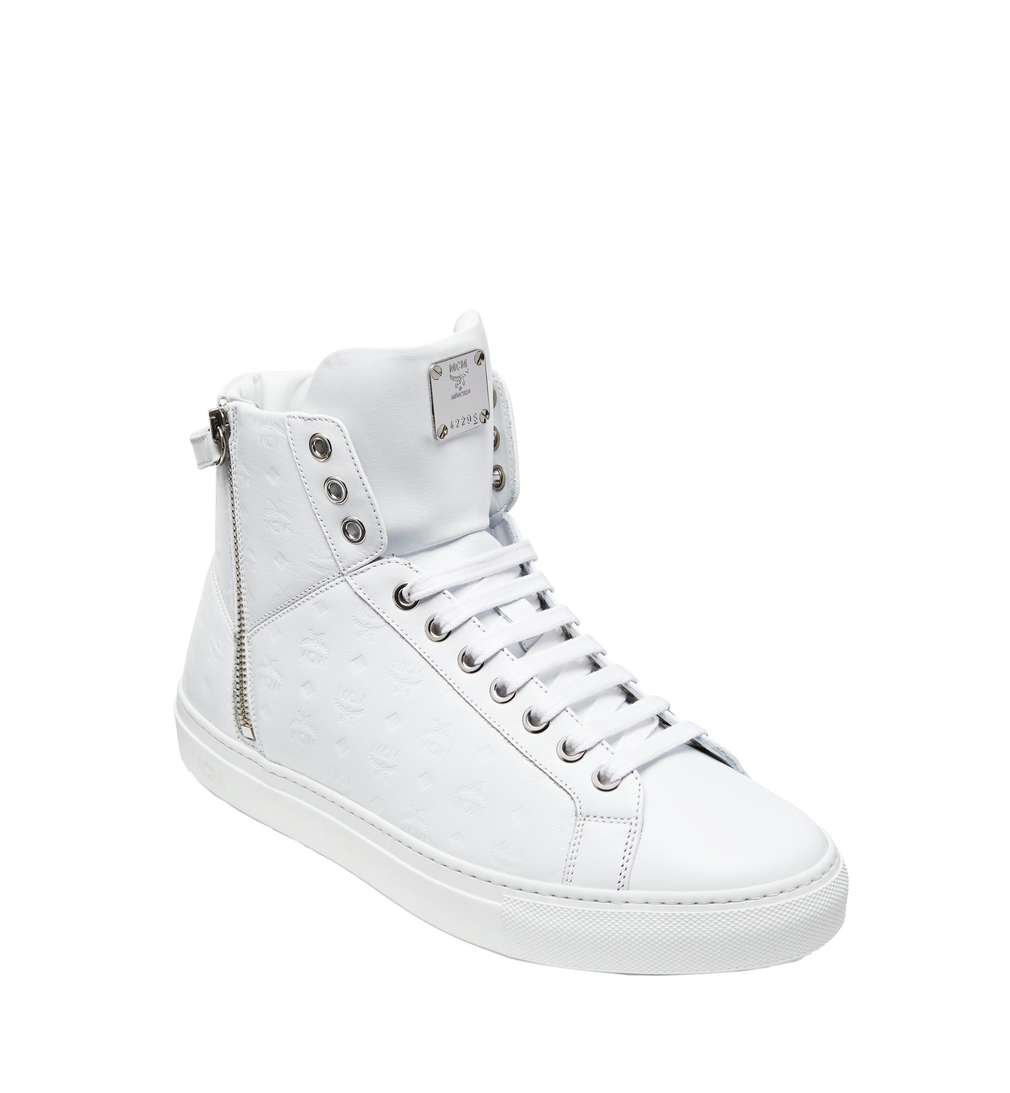 leather white high tops