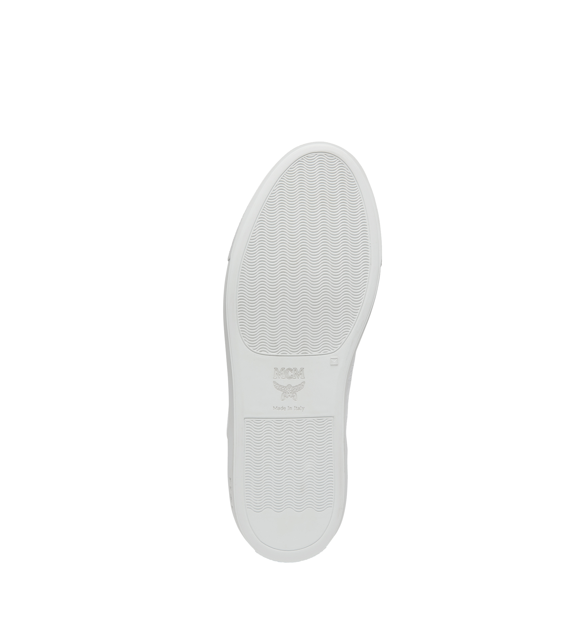 MCM Baskets montantes Turnlock en cuir monogrammé pour homme White MEX8SMM06WT046 Plus de photos 3