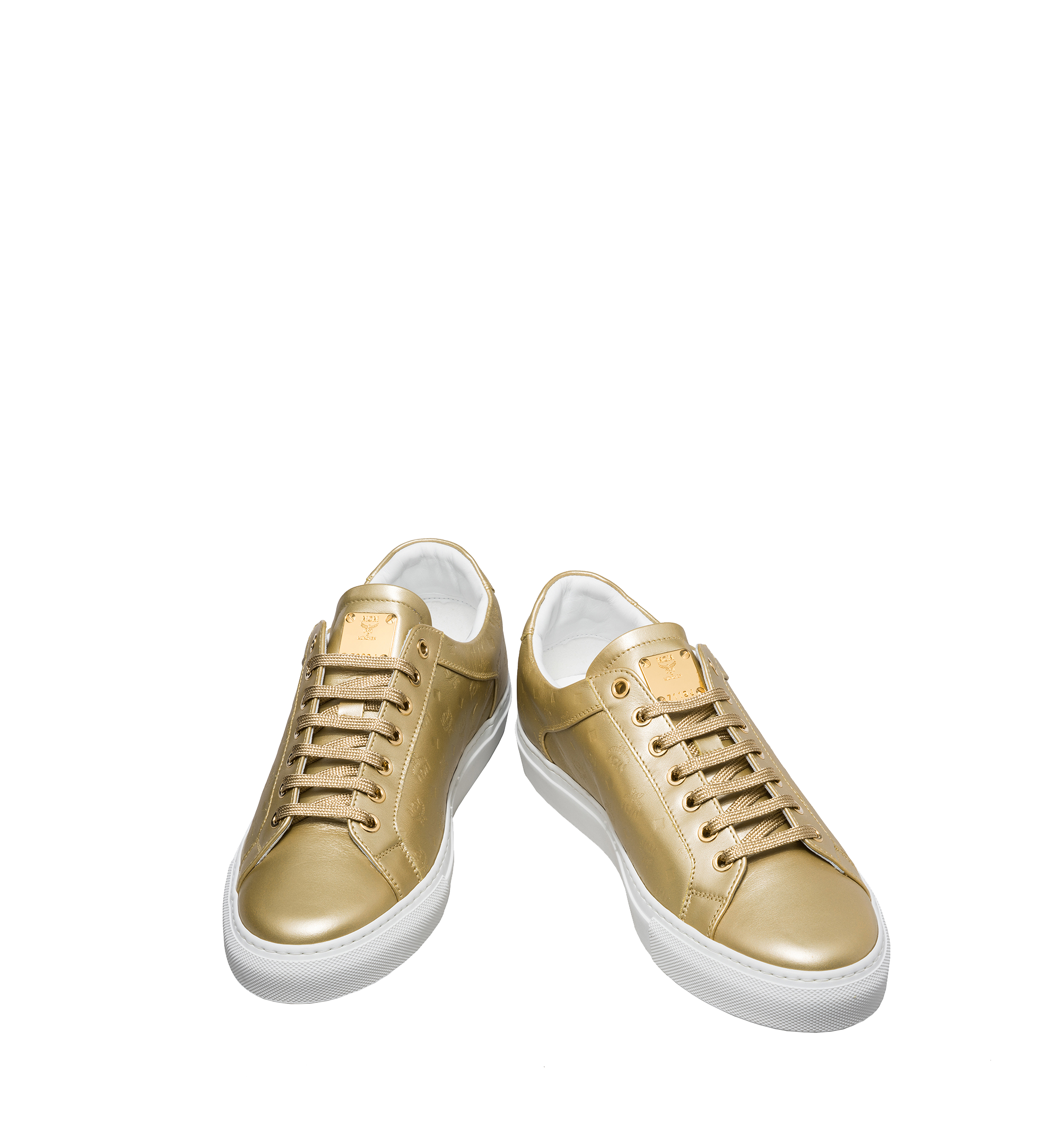 mcm sneaker gold