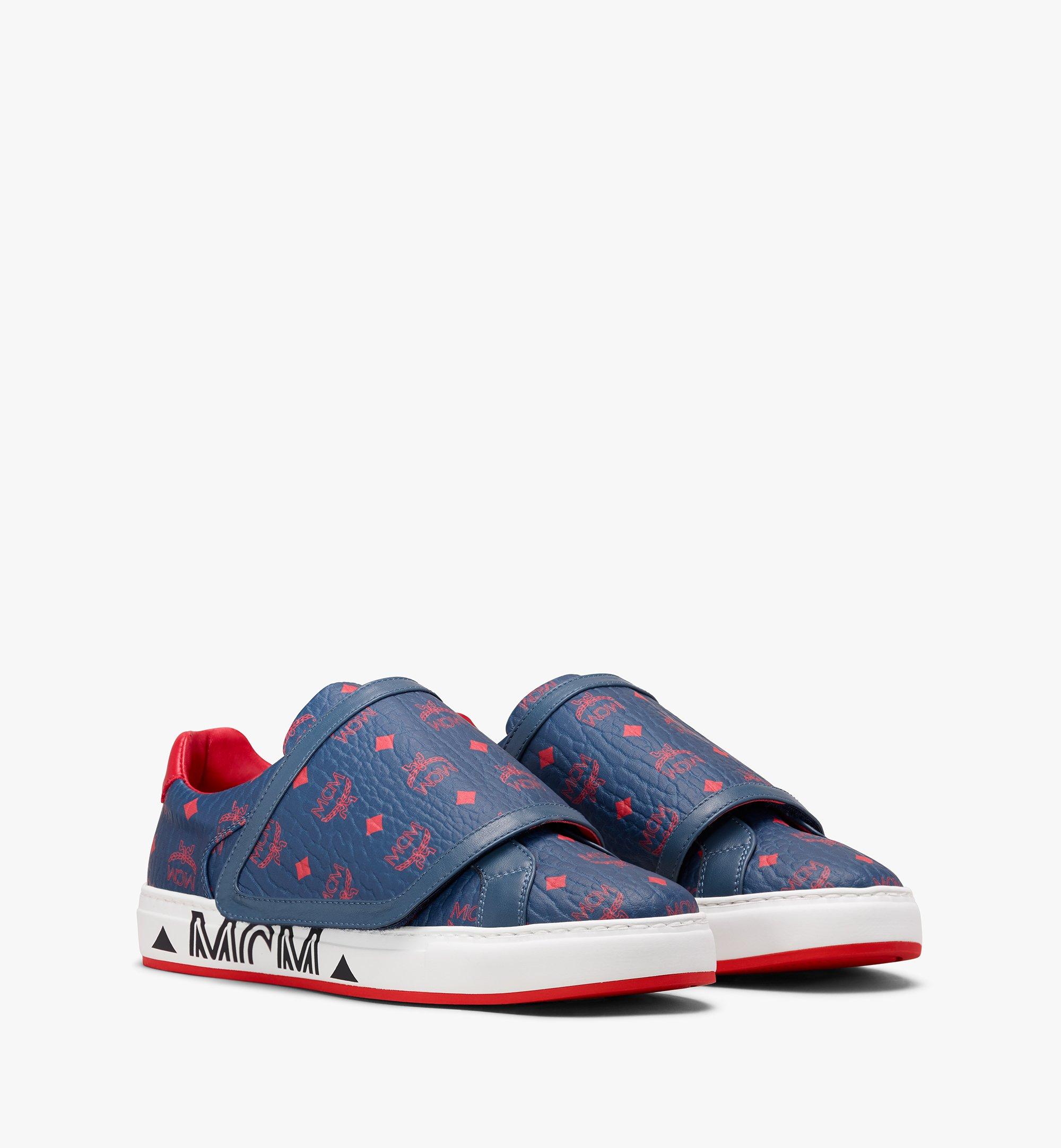 mcm blue sneakers