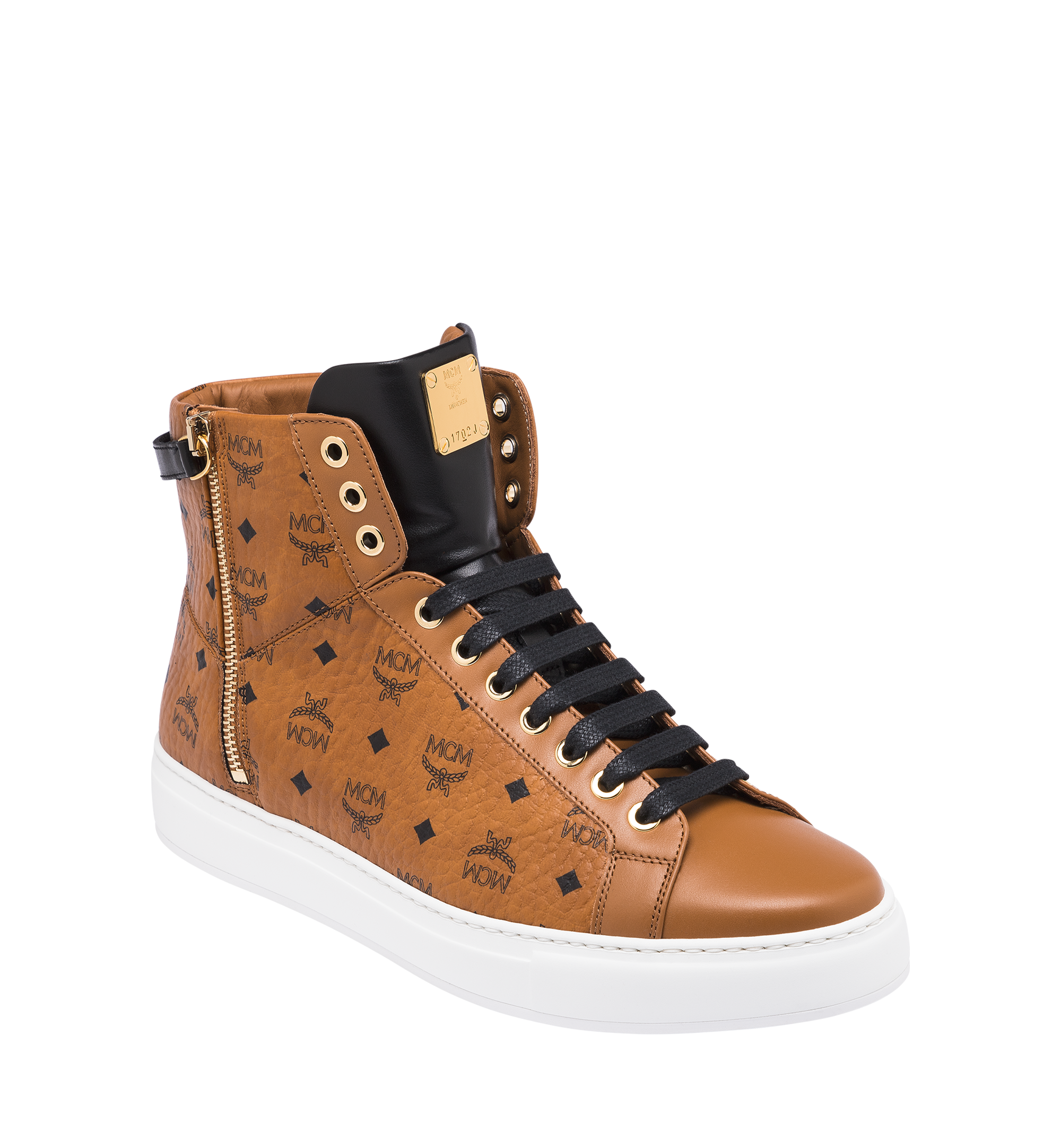 mcm cognac sneakers