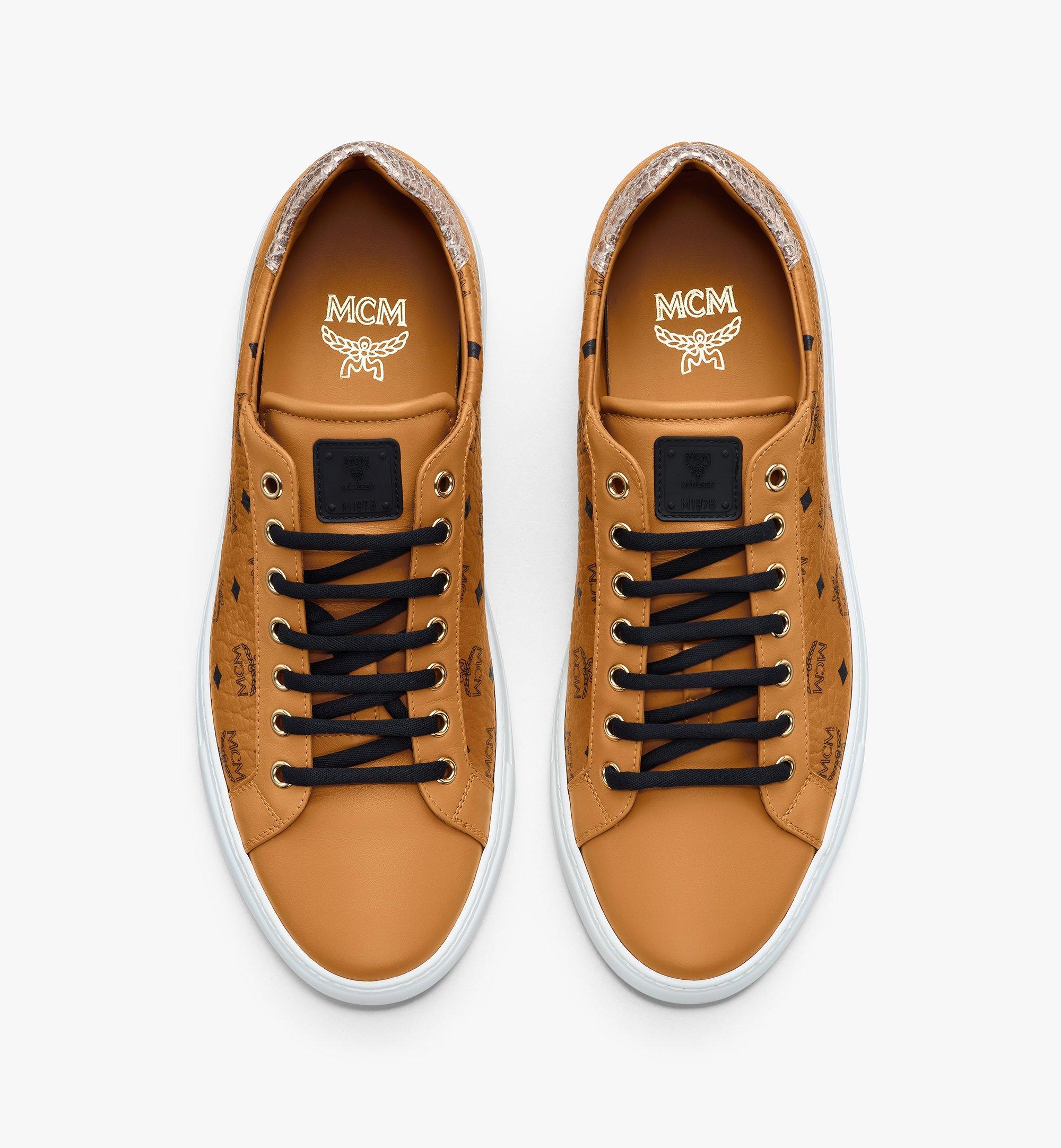 mcm cognac sneakers