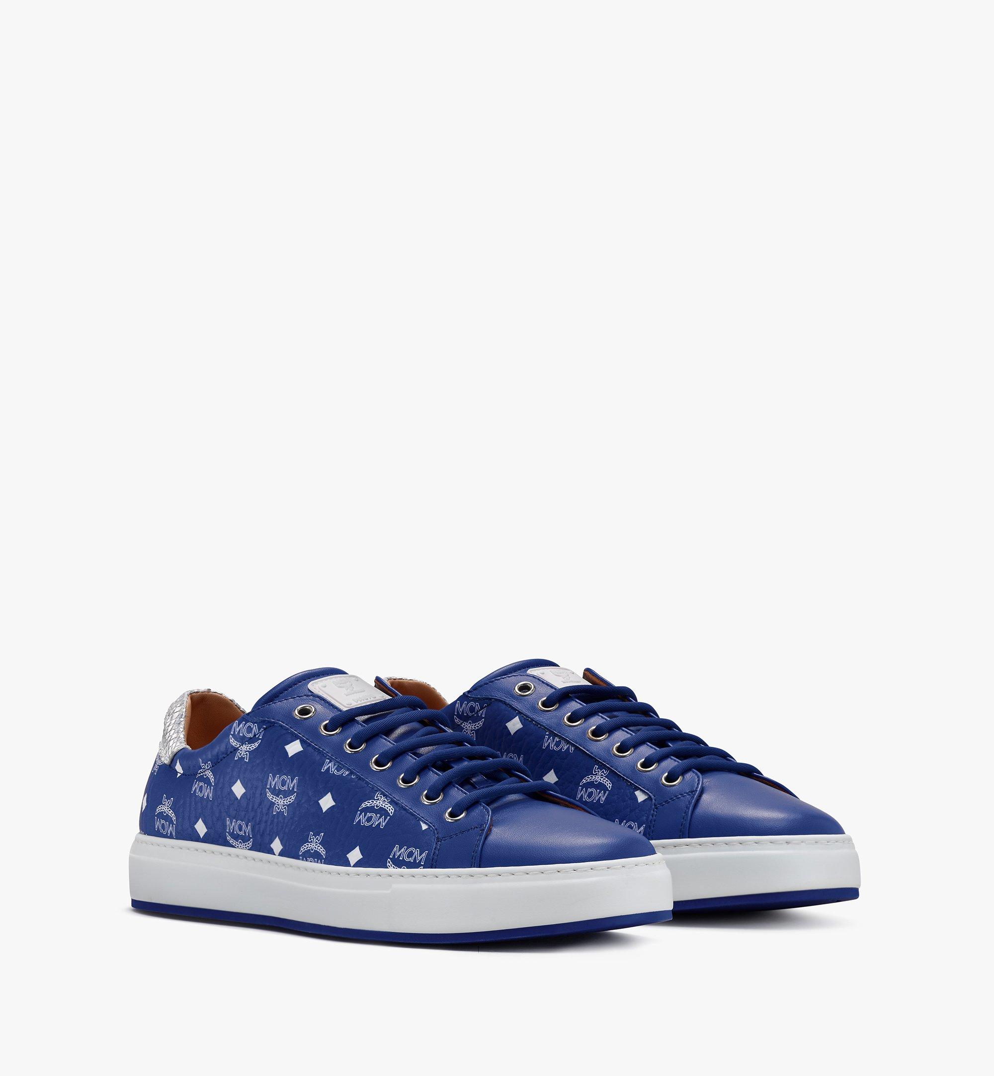 MCM Derby Visetos Low Top Sneakers Lychee EU 42 (US