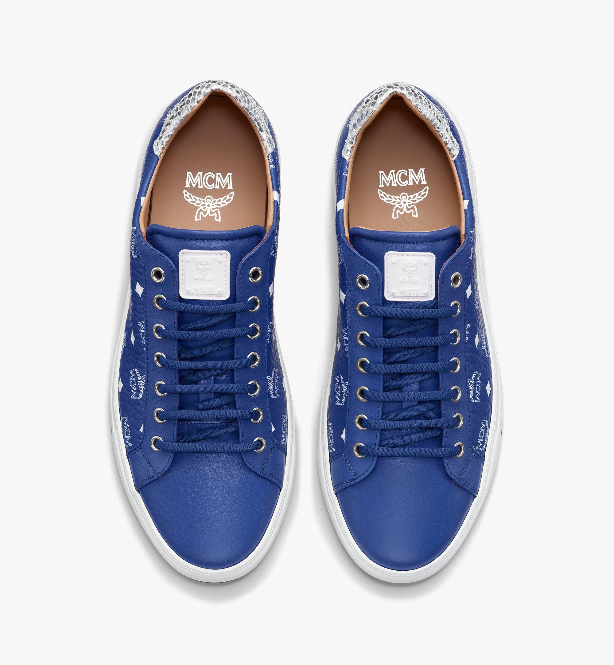 mcm blue sneakers