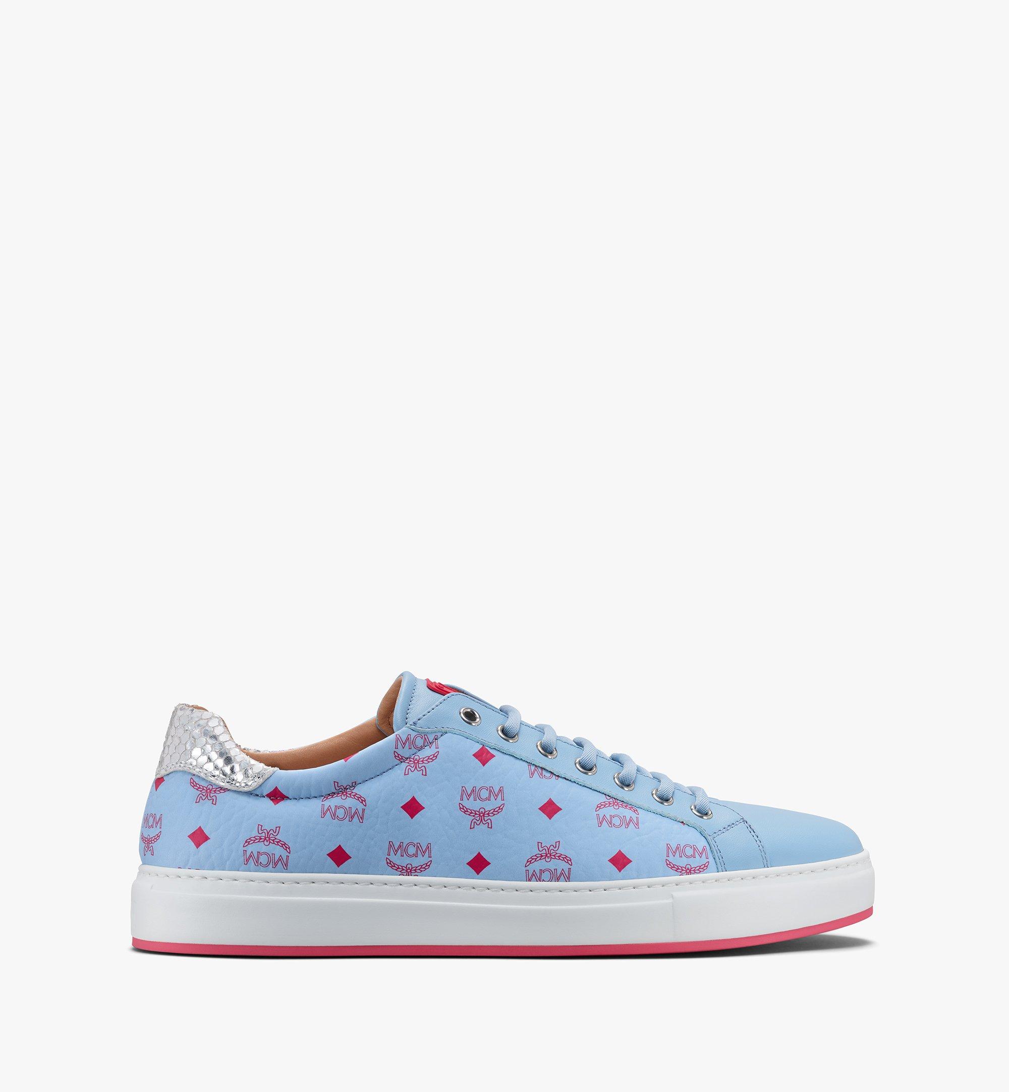 MCM Men's Low-Top Sneakers in Visetos  MEXASMM10H2042 Alternate View 1