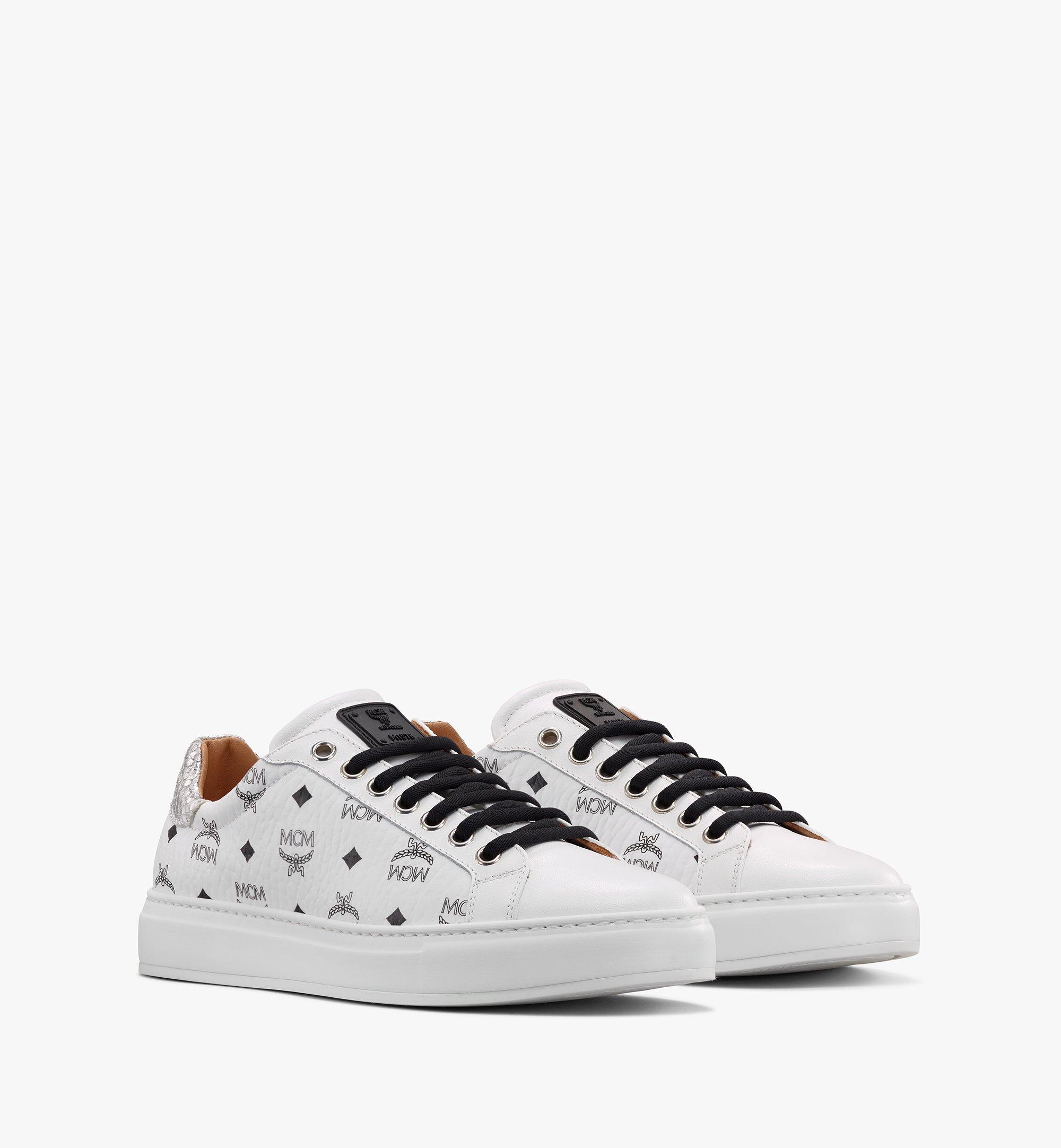 white mcm sneakers