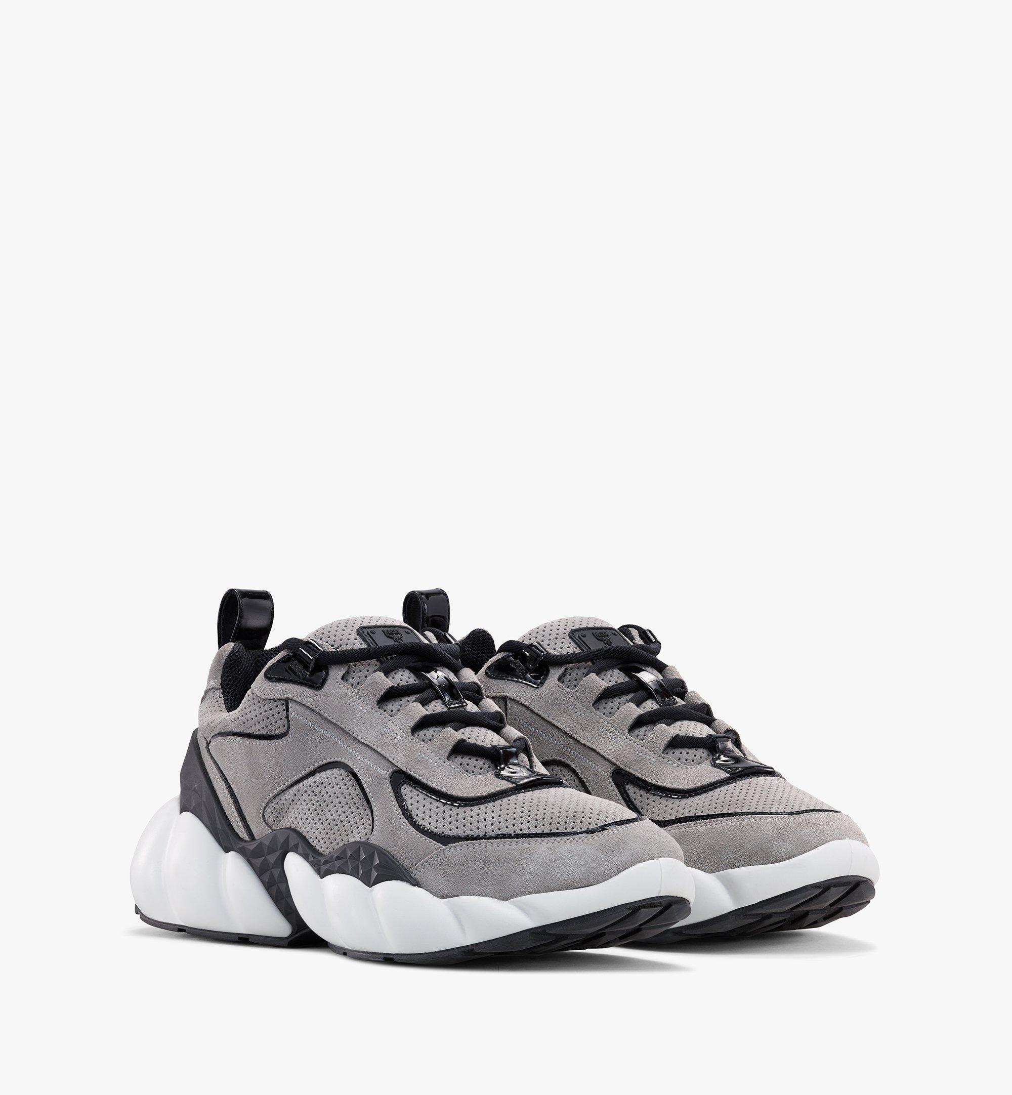 MCM Men's Himmel Low-Top Sneakers Grey MEXASNX02FJ042 Alternate View 1
