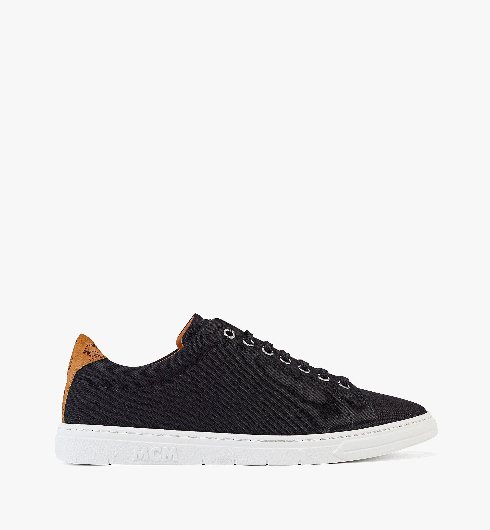 MCM MCM Essentials Terrain Lo メンズ スニーカー - コットン キャンバス Black MEXBABC02BK042 ほかの角度から見る 3