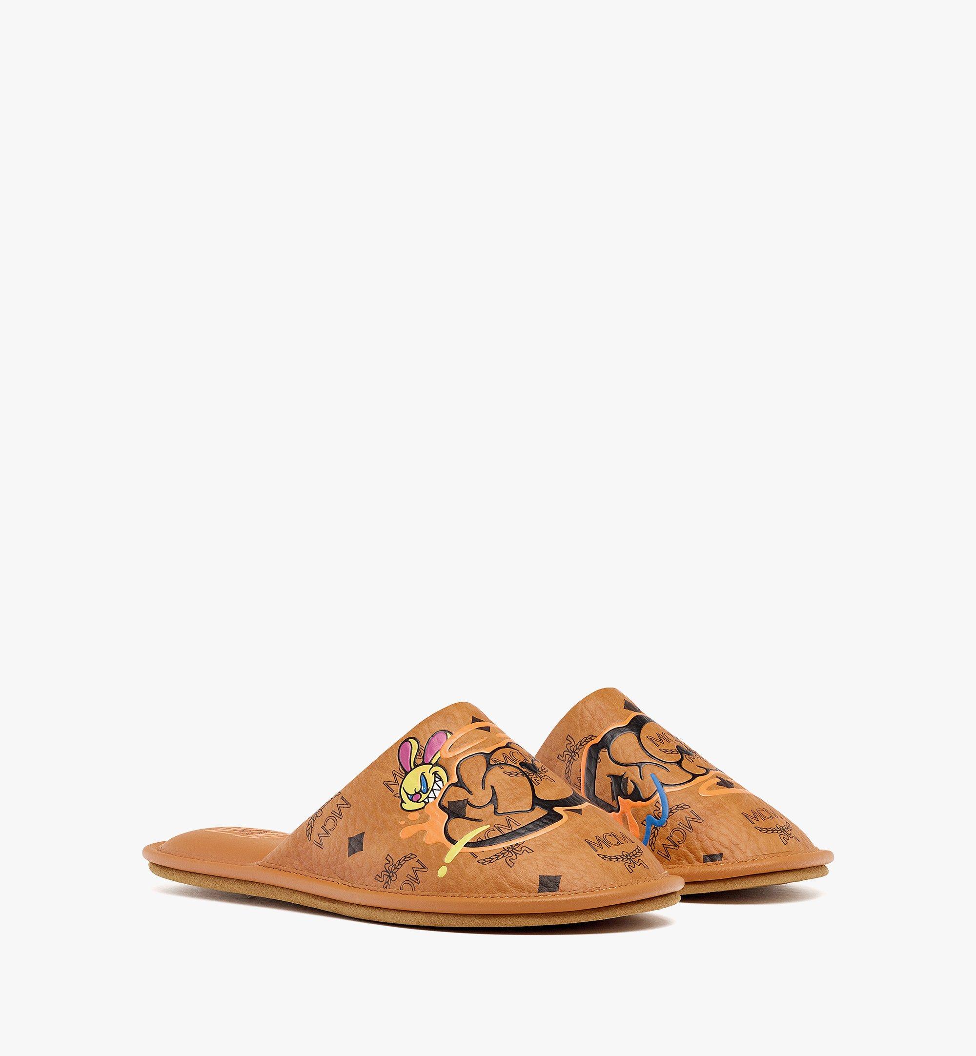 MCM MCM x SAMBYPEN Visetos居家拖鞋 Cognac MEXBASP01CO0ML 更多视角 1