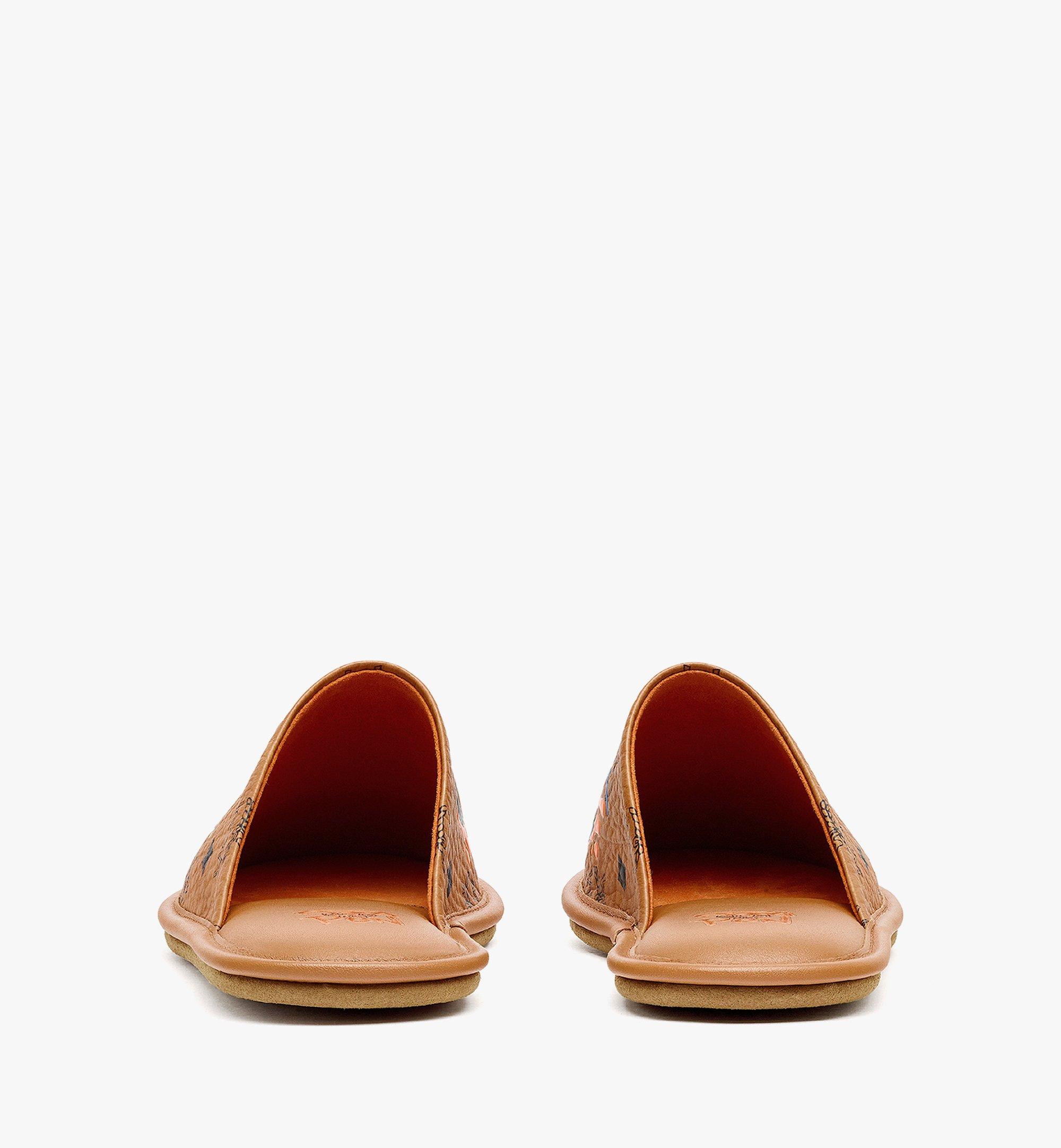 Small Medium MCM x SAMBYPEN House Slides in Visetos Cognac MCM CN