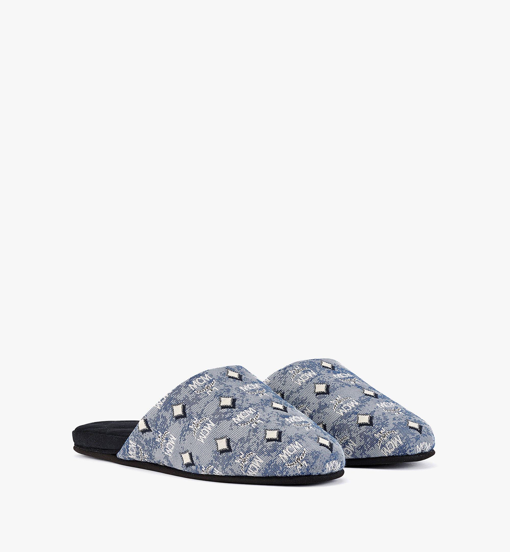 MCM 女士 Vintage Jacquard Monogram 拖鞋 Blue MEXBATQ02LU0ML 更多视角 1