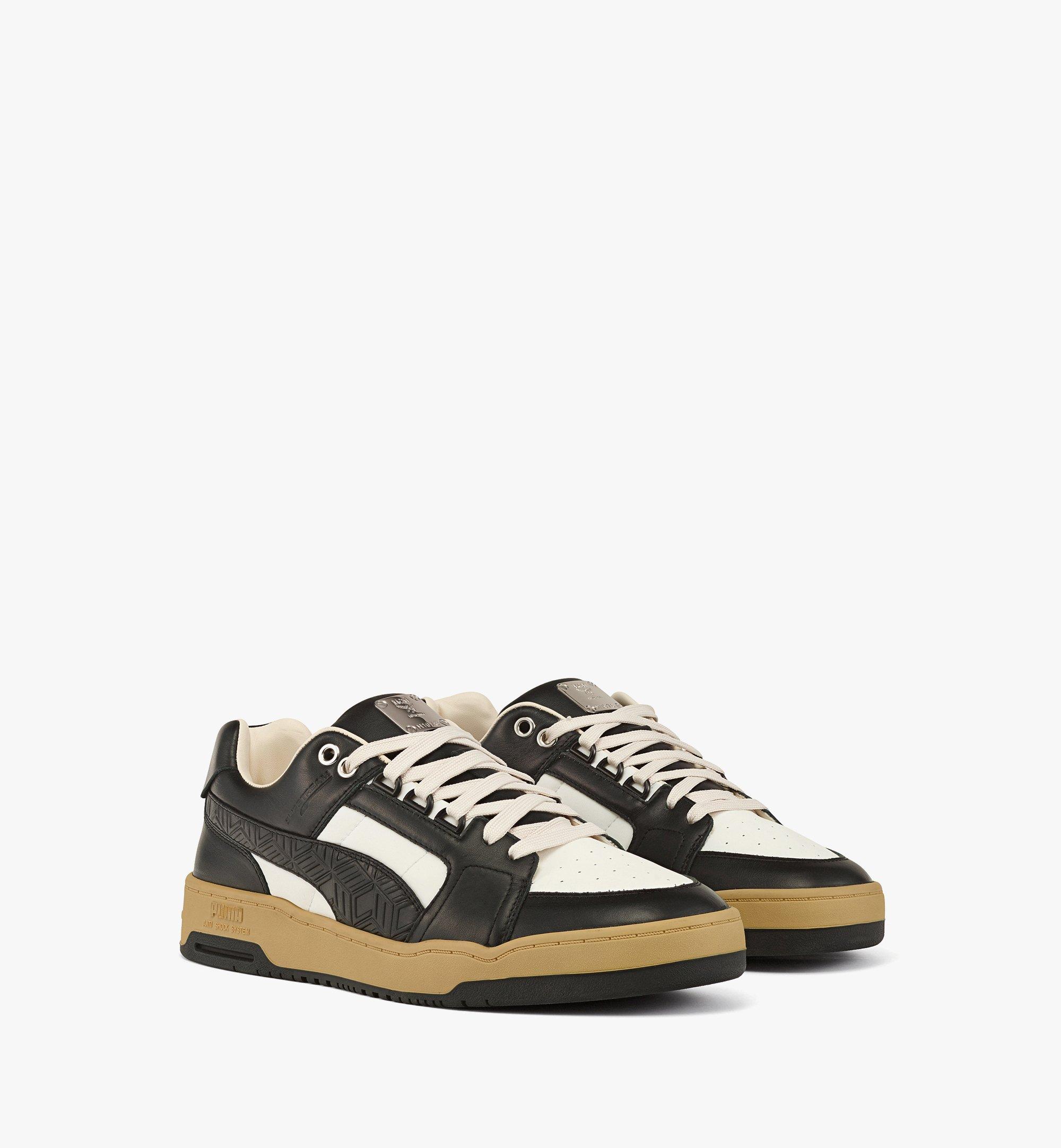 MCM MCM x PUMA Slipstream Sneakers in Cubic Leather Black MEXCAMM15BK405 更多视角 1