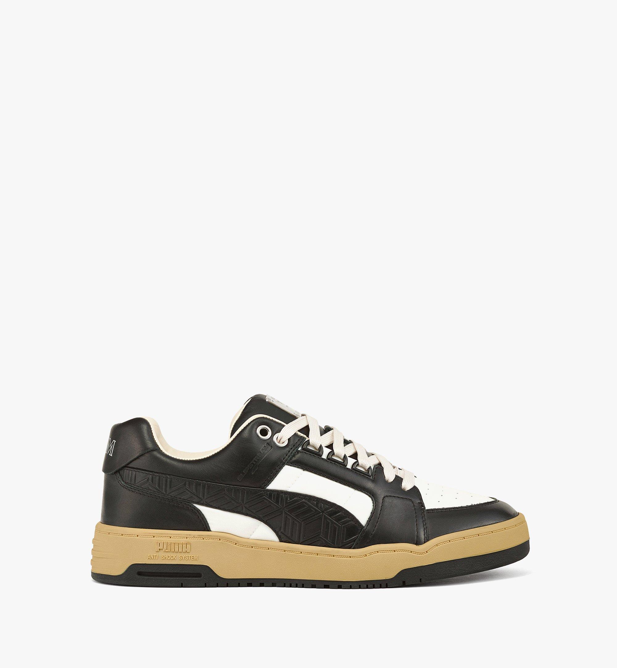 MCM MCM x PUMA Slipstream Sneakers in Cubic Leather Black MEXCAMM15BK405 更多视角 3