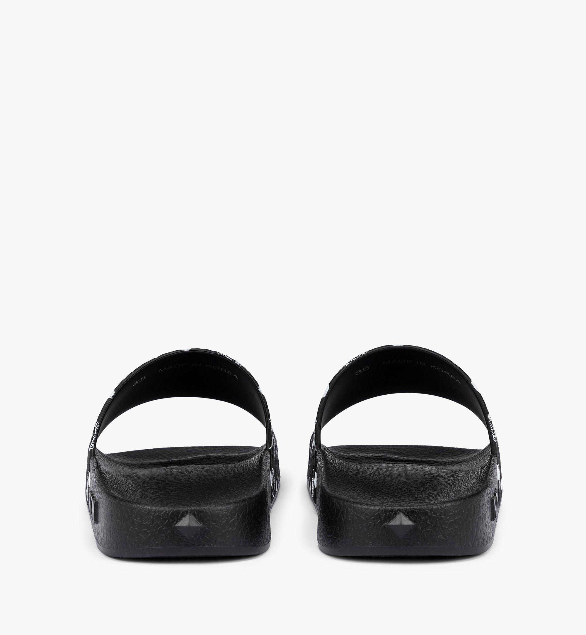 MCM Claquettes en caoutchouc monogrammé Black MEXCAMM17BK042 Plus de photos 3