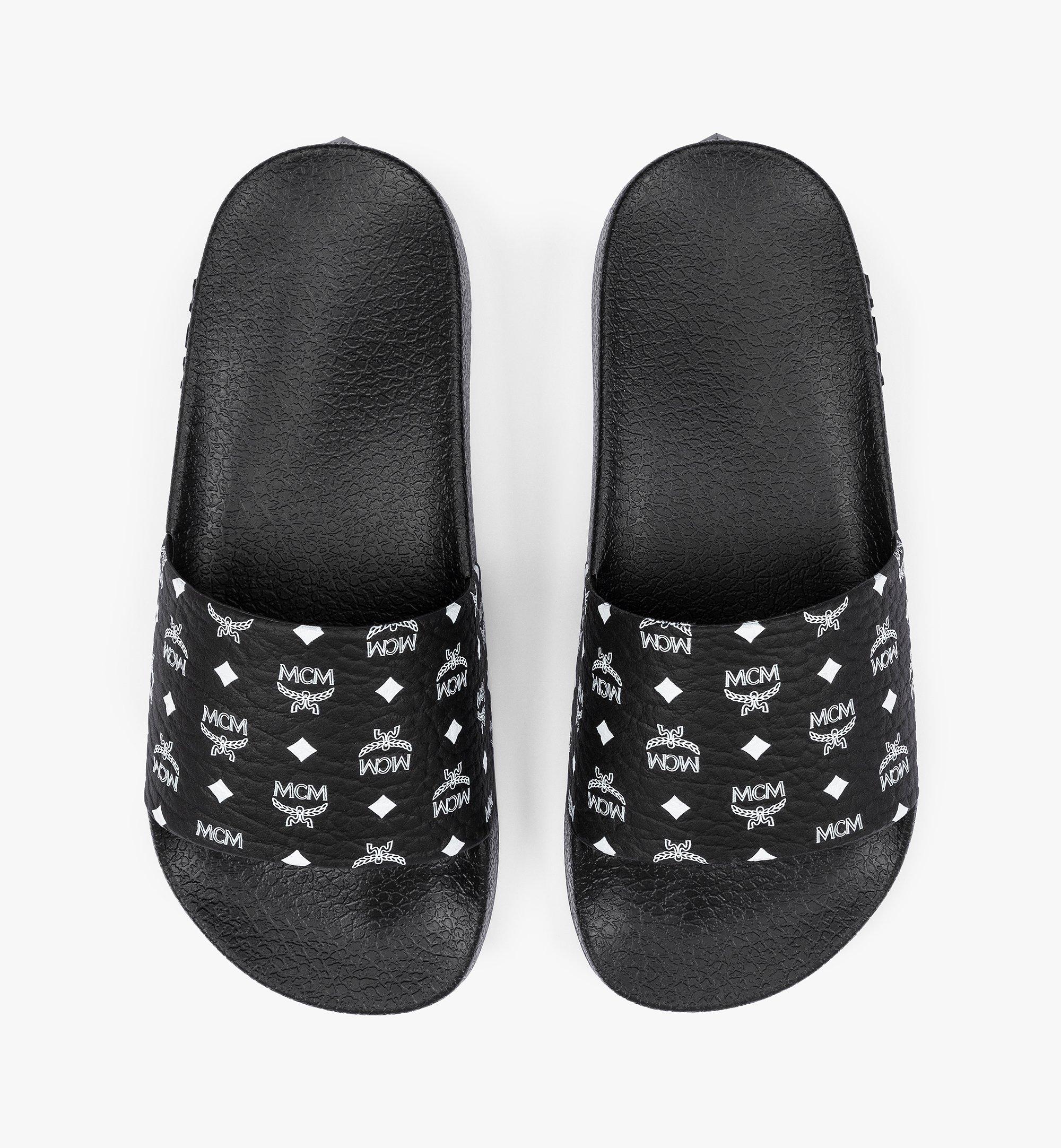 MCM Claquettes en caoutchouc monogrammé Black MEXCAMM17BK042 Plus de photos 4
