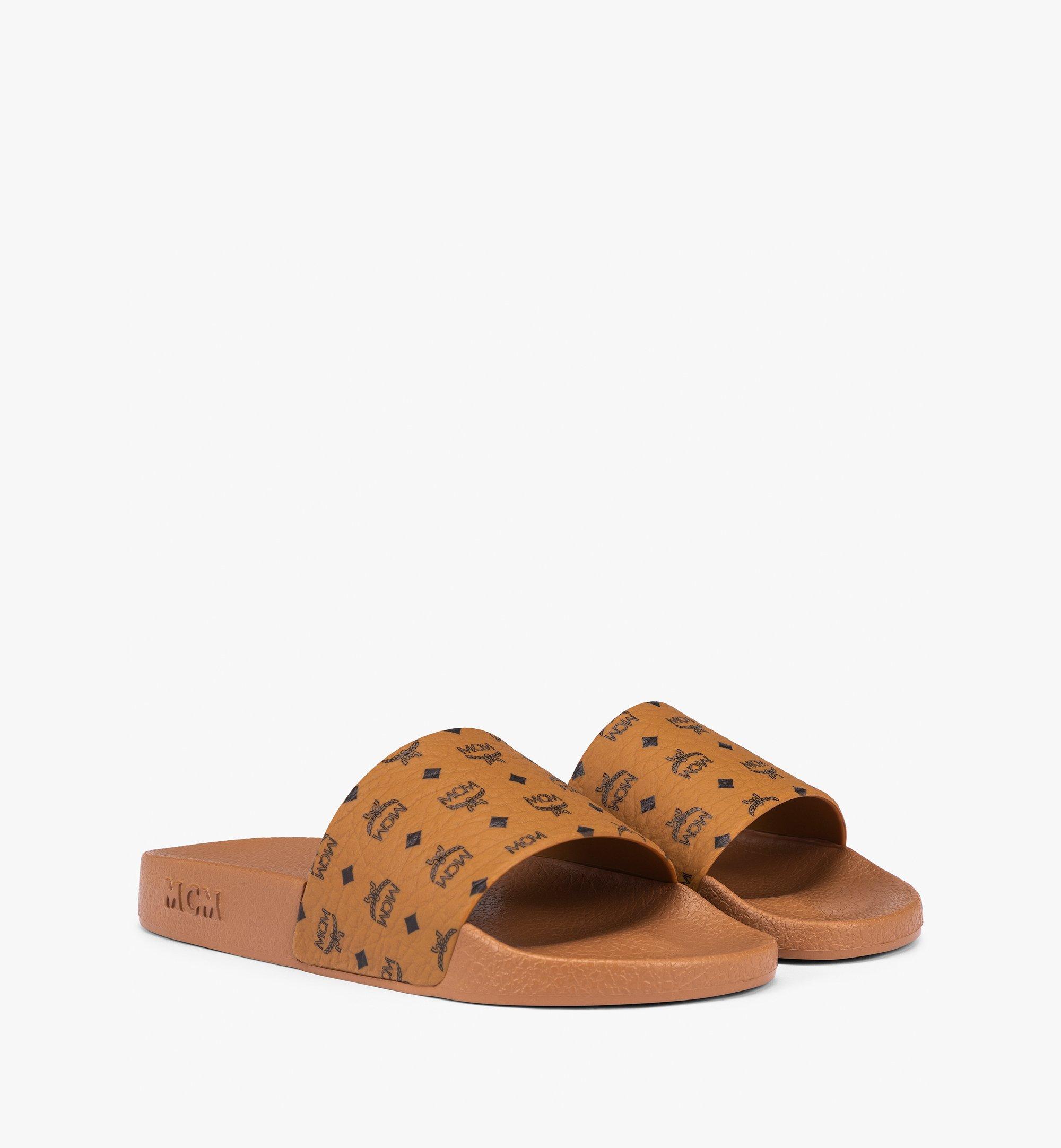 MCM Monogram Print Rubber Slides  MEXCAMM17CO045 Alternate View 1