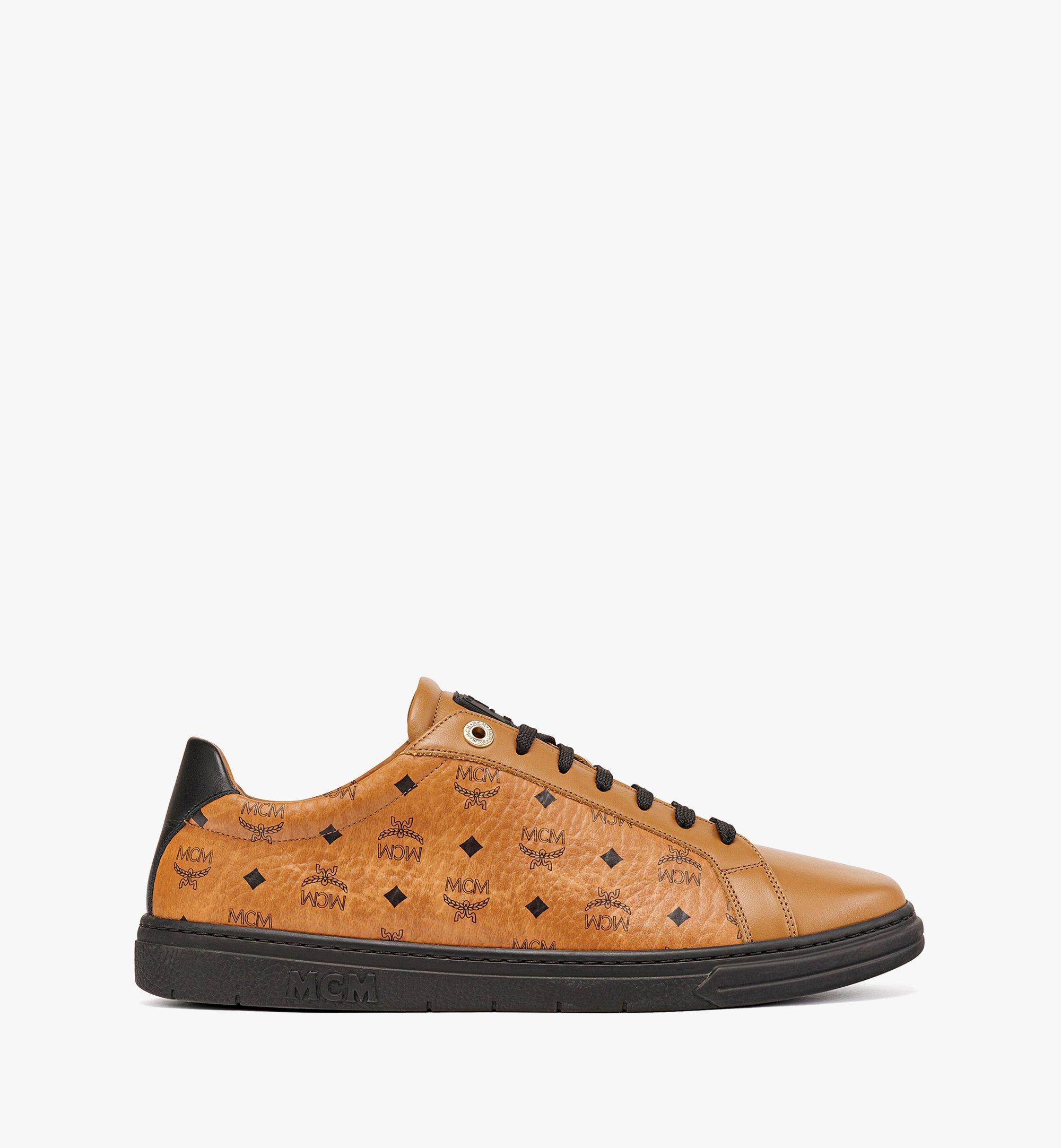 MCM Terrain Low-Top-Sneaker in Farbblock-Visetos Black MEXCSMM02BK044 Noch mehr sehen 3