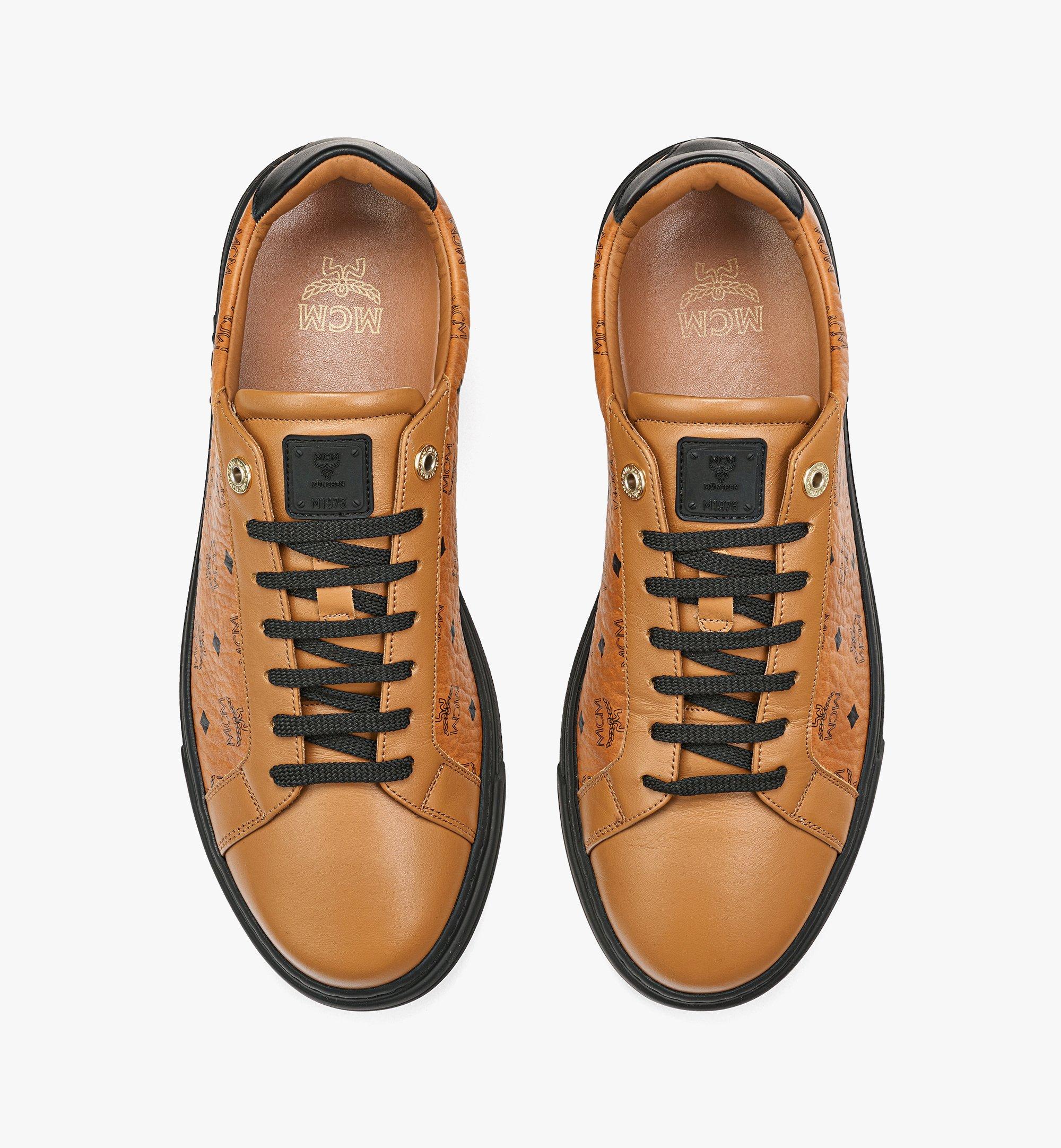 MCM Terrain Low-Top-Sneaker in Farbblock-Visetos Black MEXCSMM02BK044 Noch mehr sehen 4