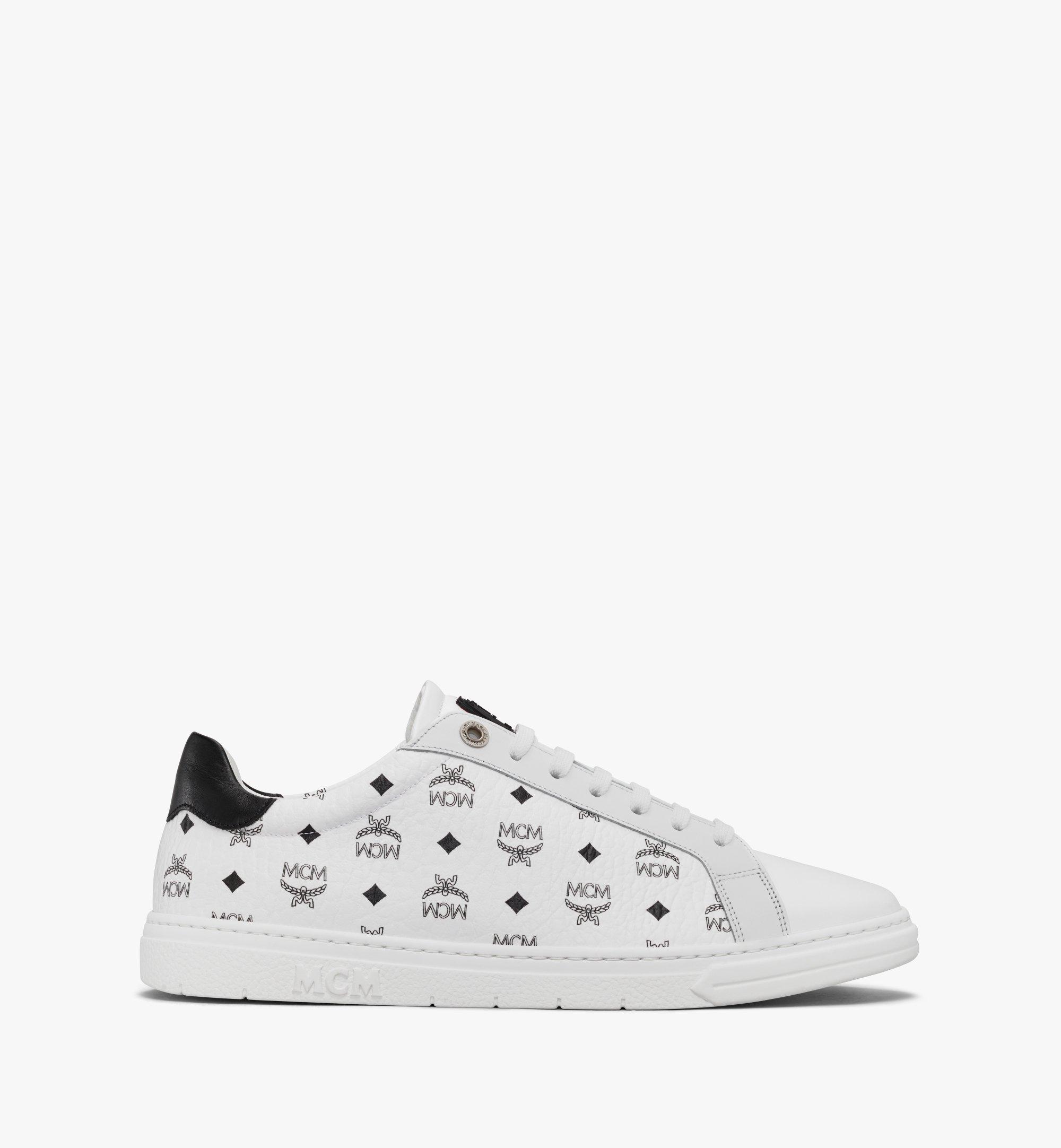 MCM Terrain Low-Top-Sneaker in Visetos White MEXCSMM21WT043 Noch mehr sehen 1