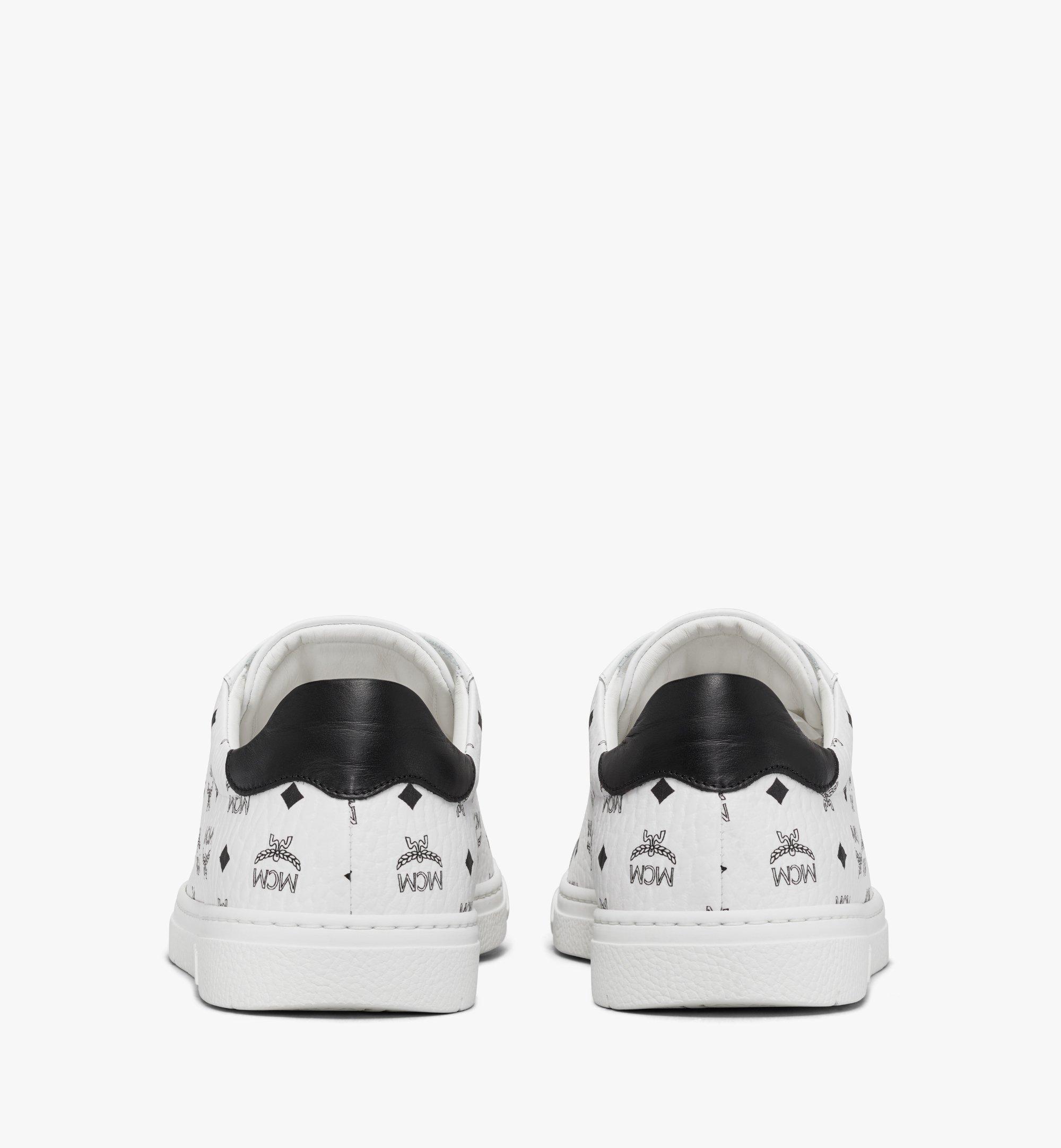 MCM Baskets basses Terrain en Visetos White MEXCSMM21WT045 Plus de photos 2