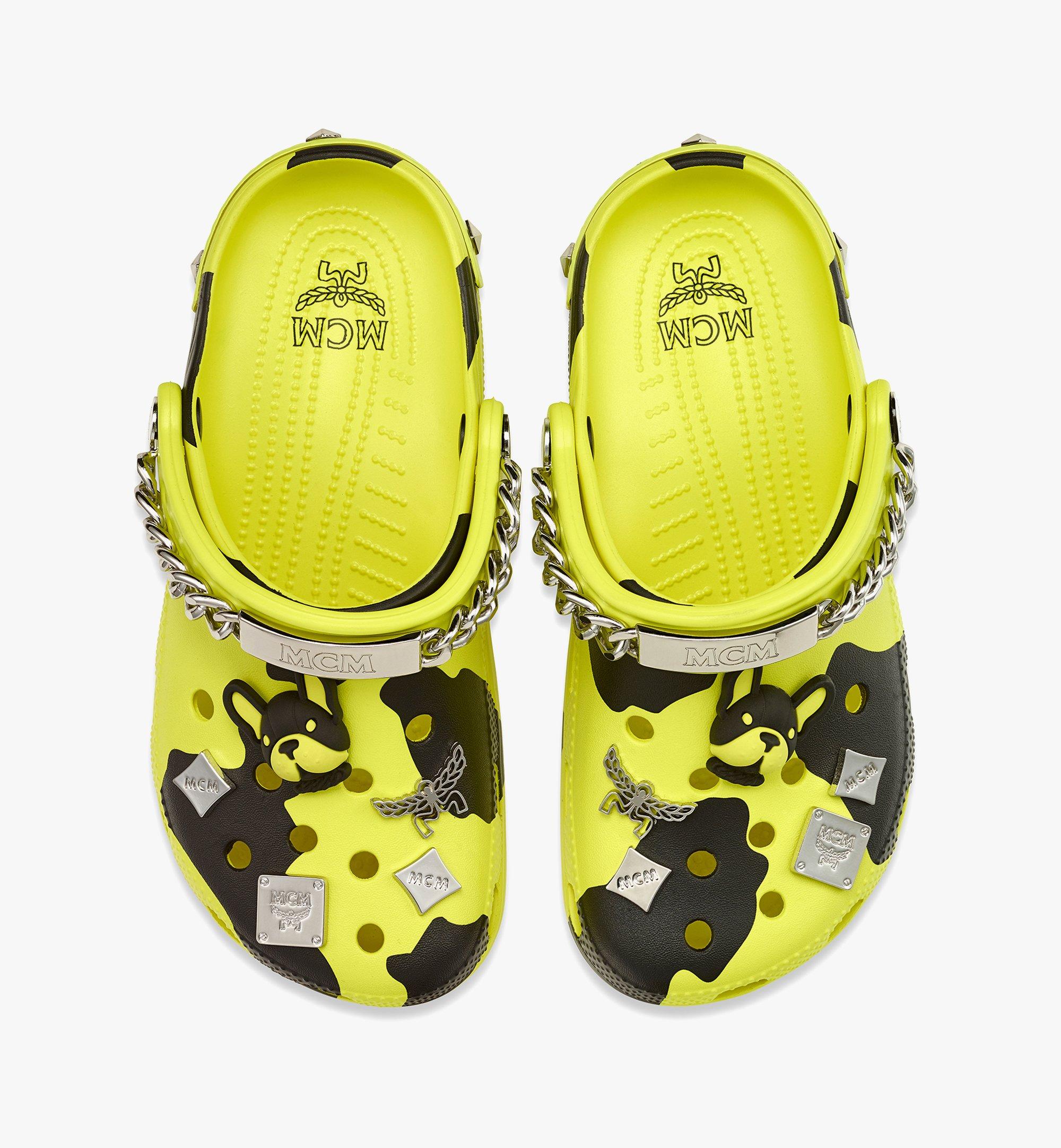 MCM MCM x CROCS Camouflage Print Clog Yellow MEXCSMM27YN425 Alternate View 4