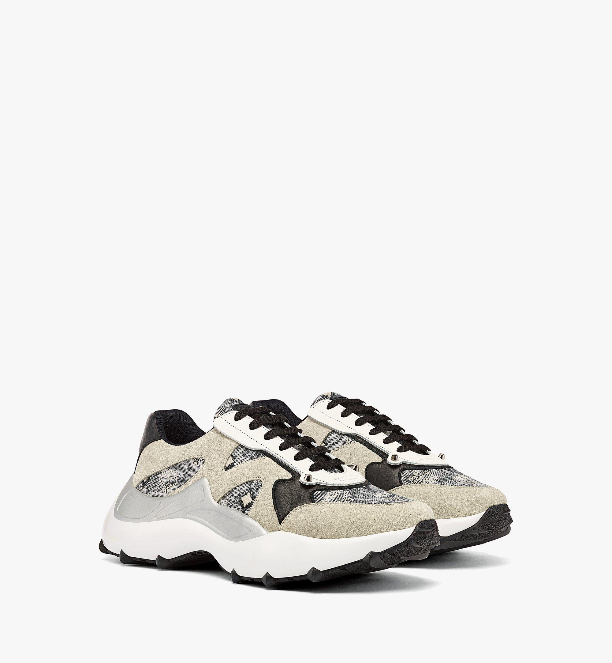 [MCM]★韓国人気★Cubic Monogram Jacquard Skystream Sneakers 41 IT / M Skystream Sneakers in Studded Vintage Monogram