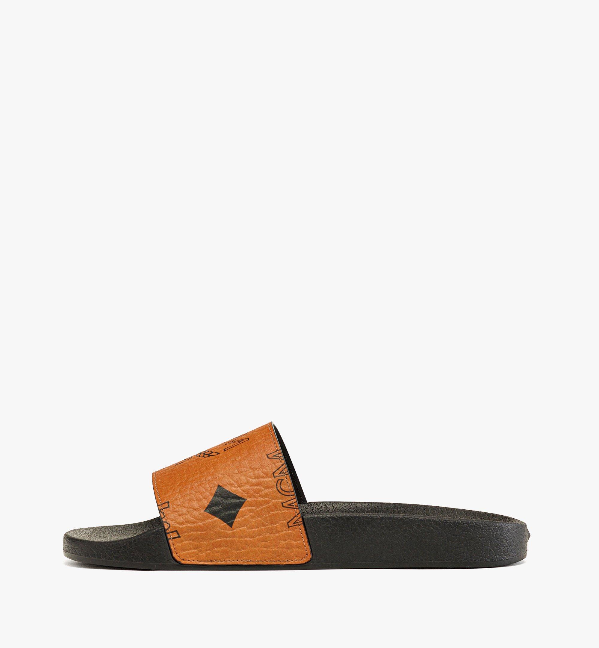 MCM Maxi Visetos Slides Cognac MEXDAMM01CO043 ほかの角度から見る 1