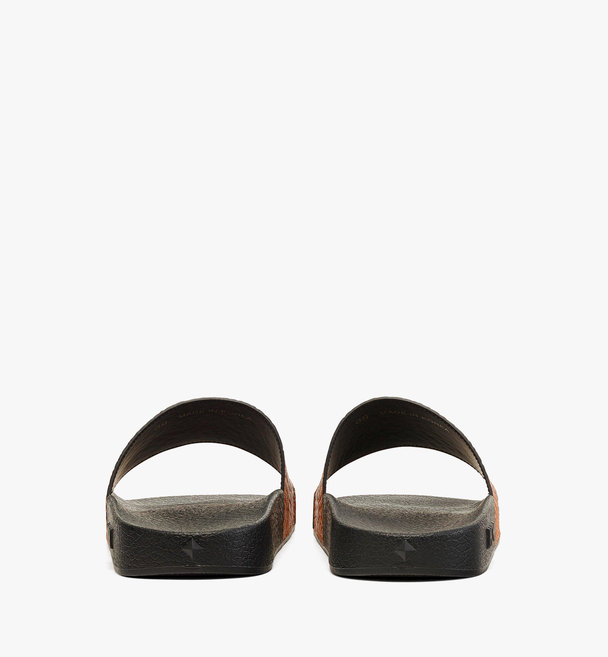 MCM Maxi Visetos Slides Cognac MEXDAMM01CO043 ほかの角度から見る 2