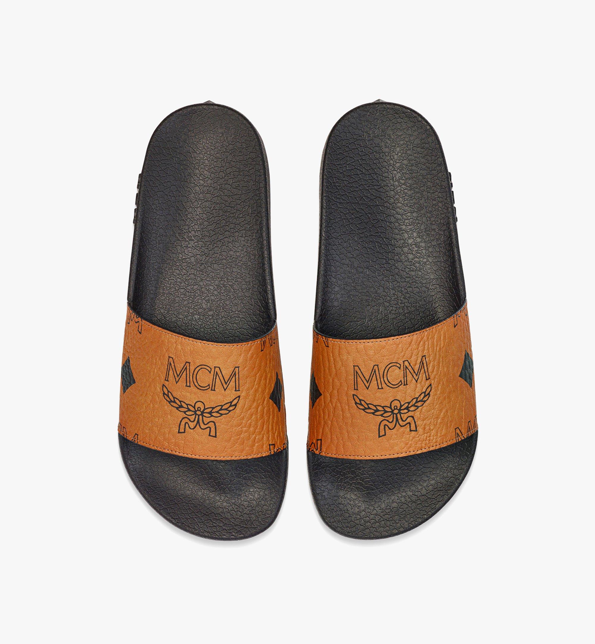 MCM Maxi Visetos Slides Cognac MEXDAMM01CO043 ほかの角度から見る 3