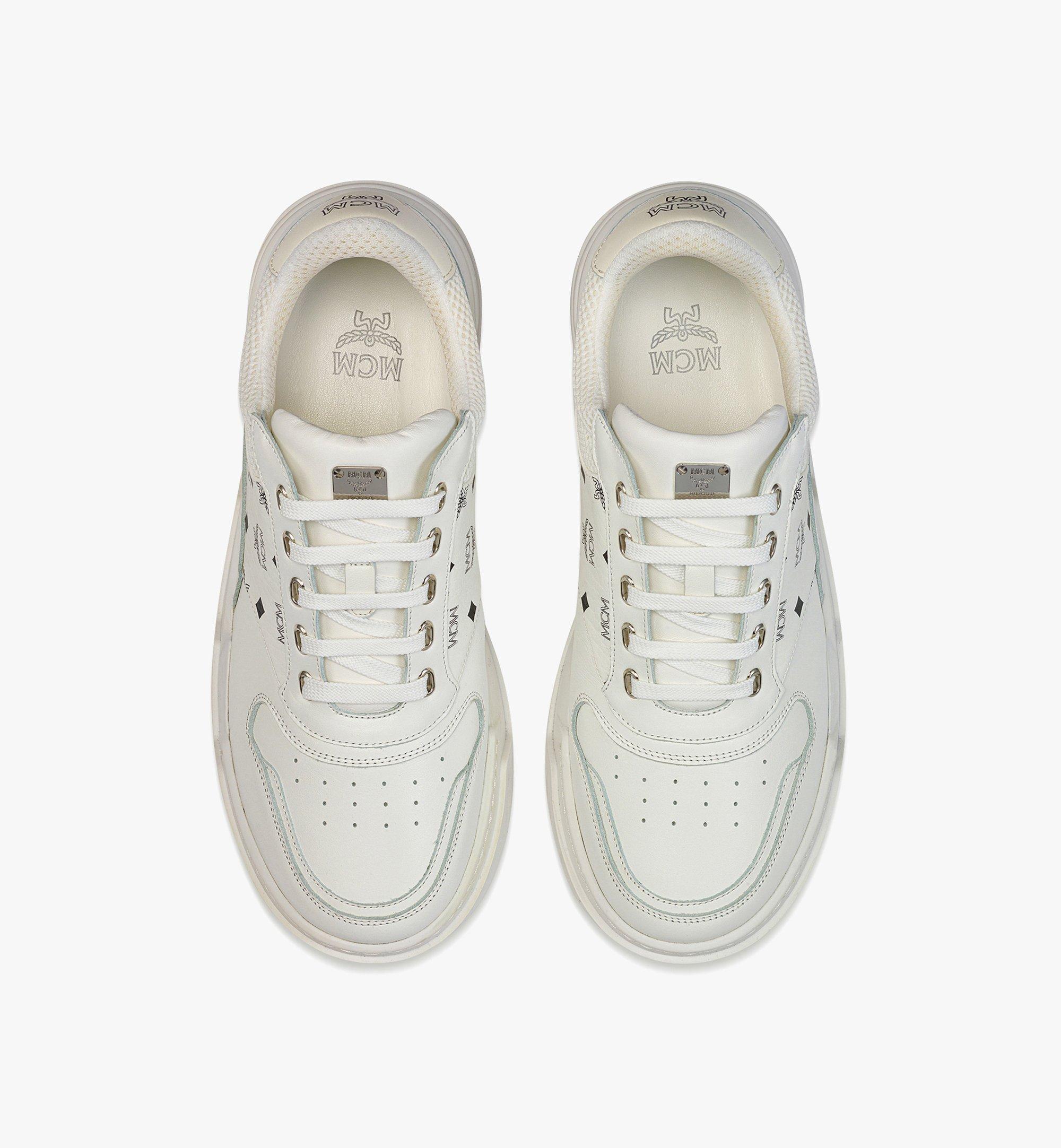MCM Skyward ロートップ スニーカー - ヴィセトス White MEXDASW01WT042 ほかの角度から見る 3